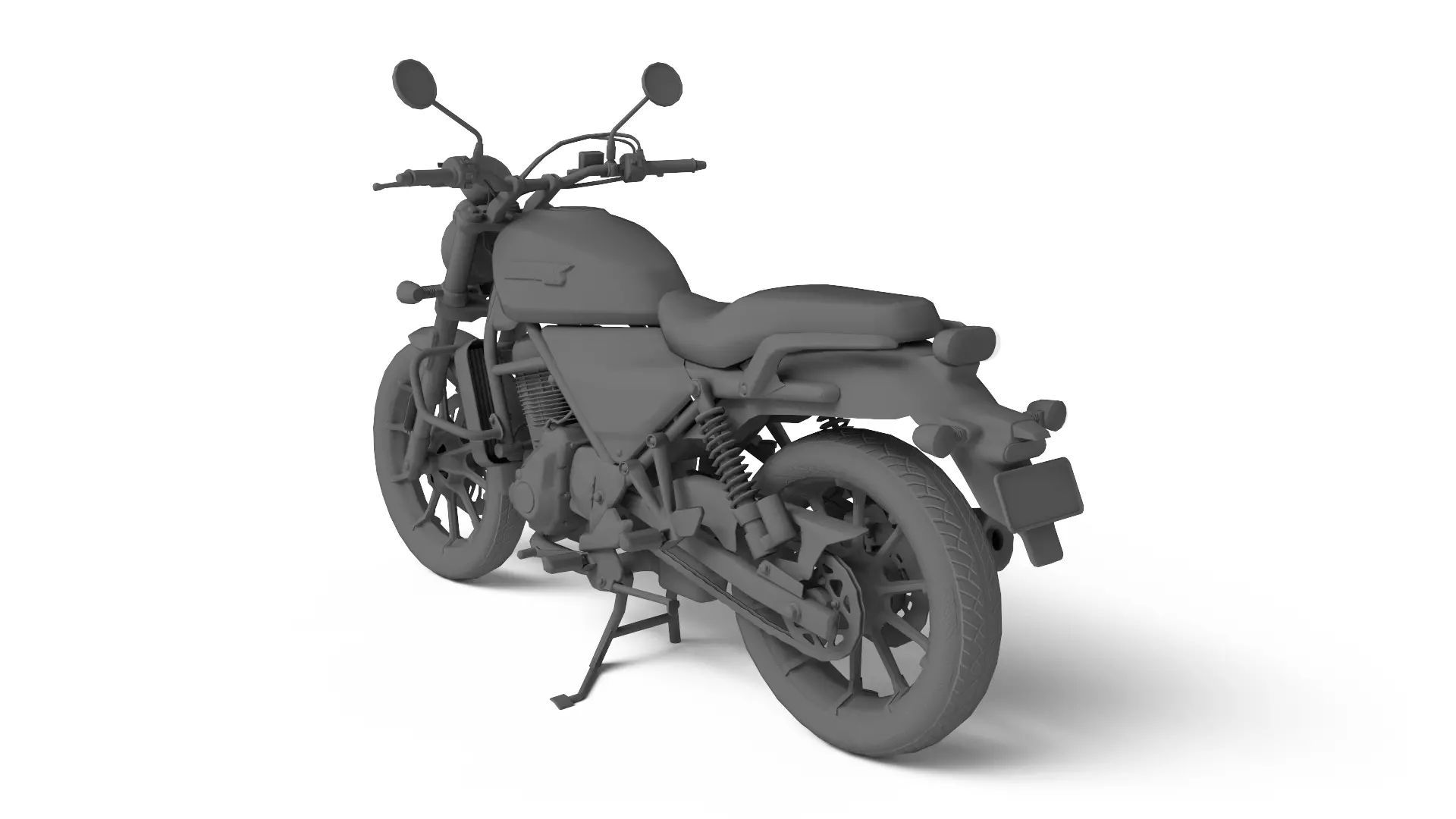 Harley Davidson X440 - Baja Orange - Game Ready 3D Model Low-poly 3D model_19