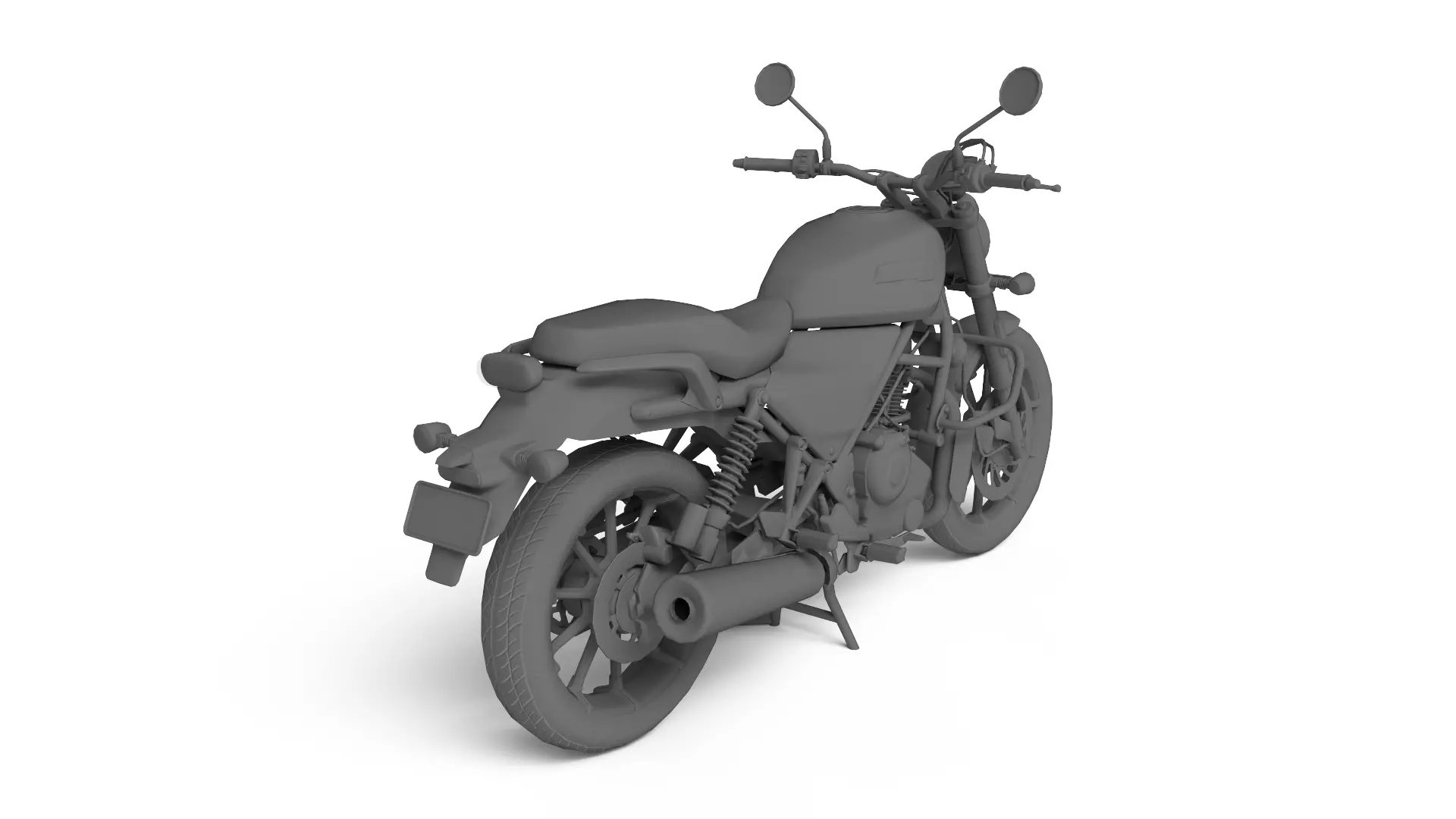 Harley Davidson X440 - Baja Orange - Game Ready 3D Model Low-poly 3D model_21