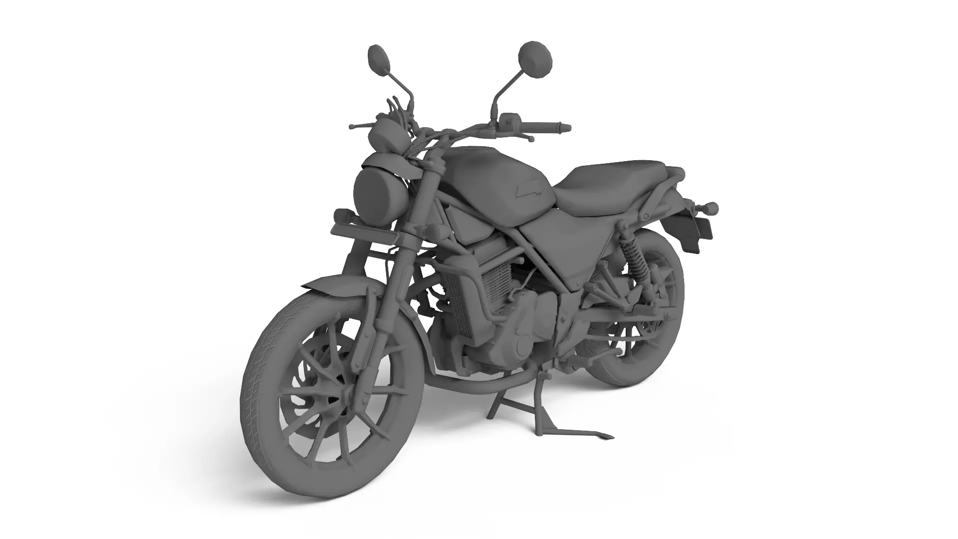 Harley Davidson X440 - Baja Orange - Game Ready 3D Model Low-poly 3D model_17