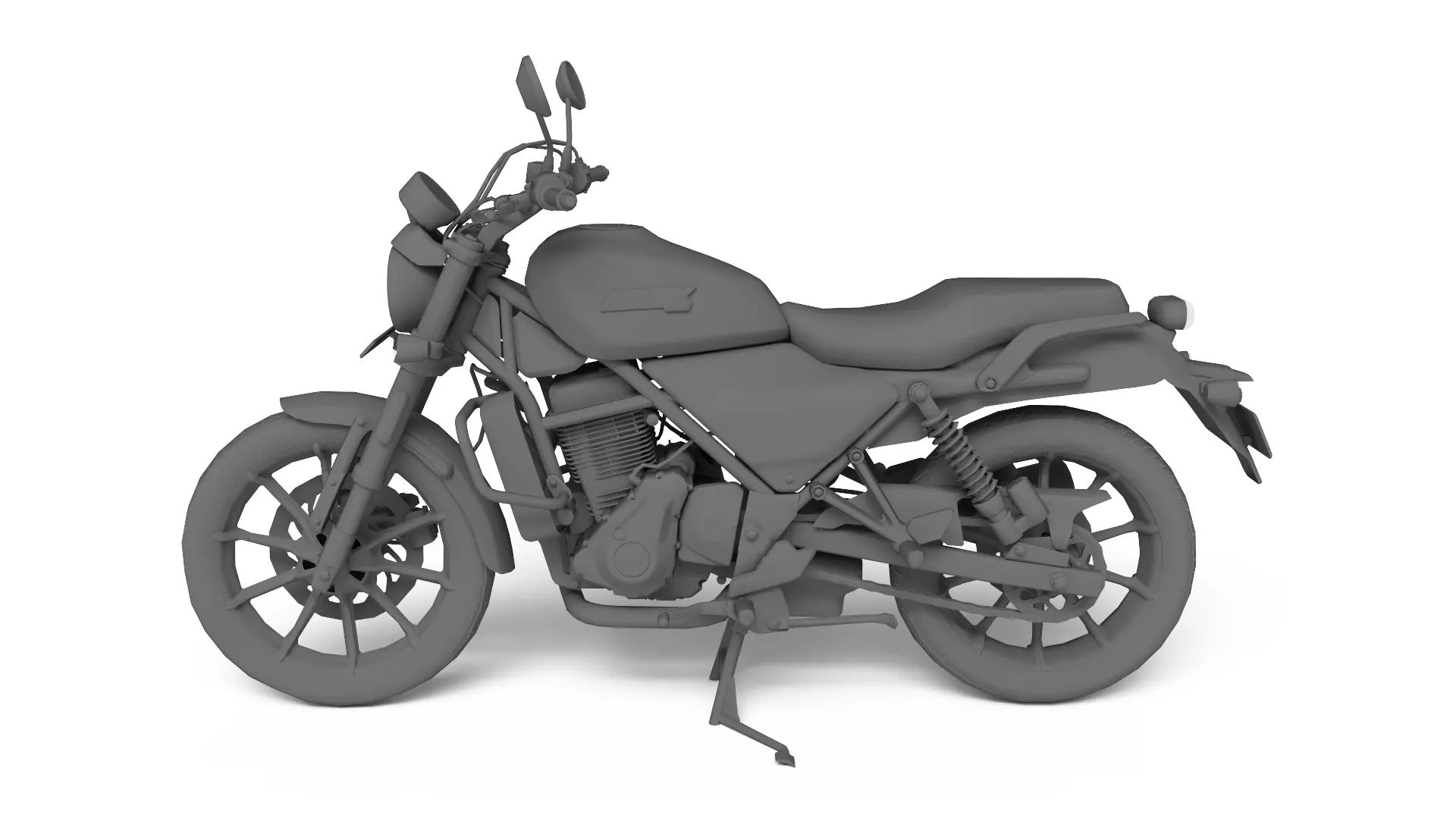 Harley Davidson X440 - Baja Orange - Game Ready 3D Model Low-poly 3D model_18