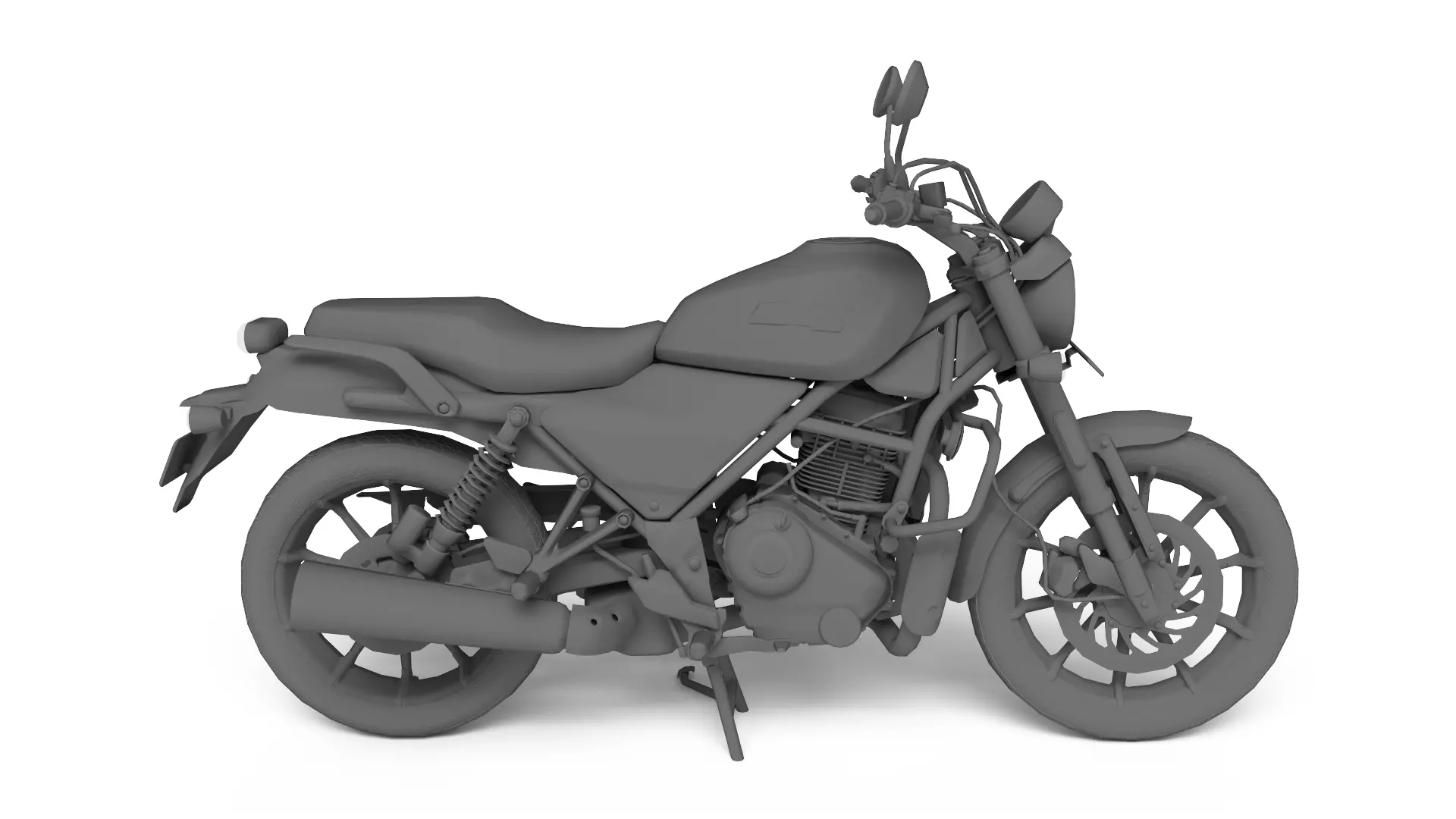 Harley Davidson X440 - Baja Orange - Game Ready 3D Model Low-poly 3D model_22