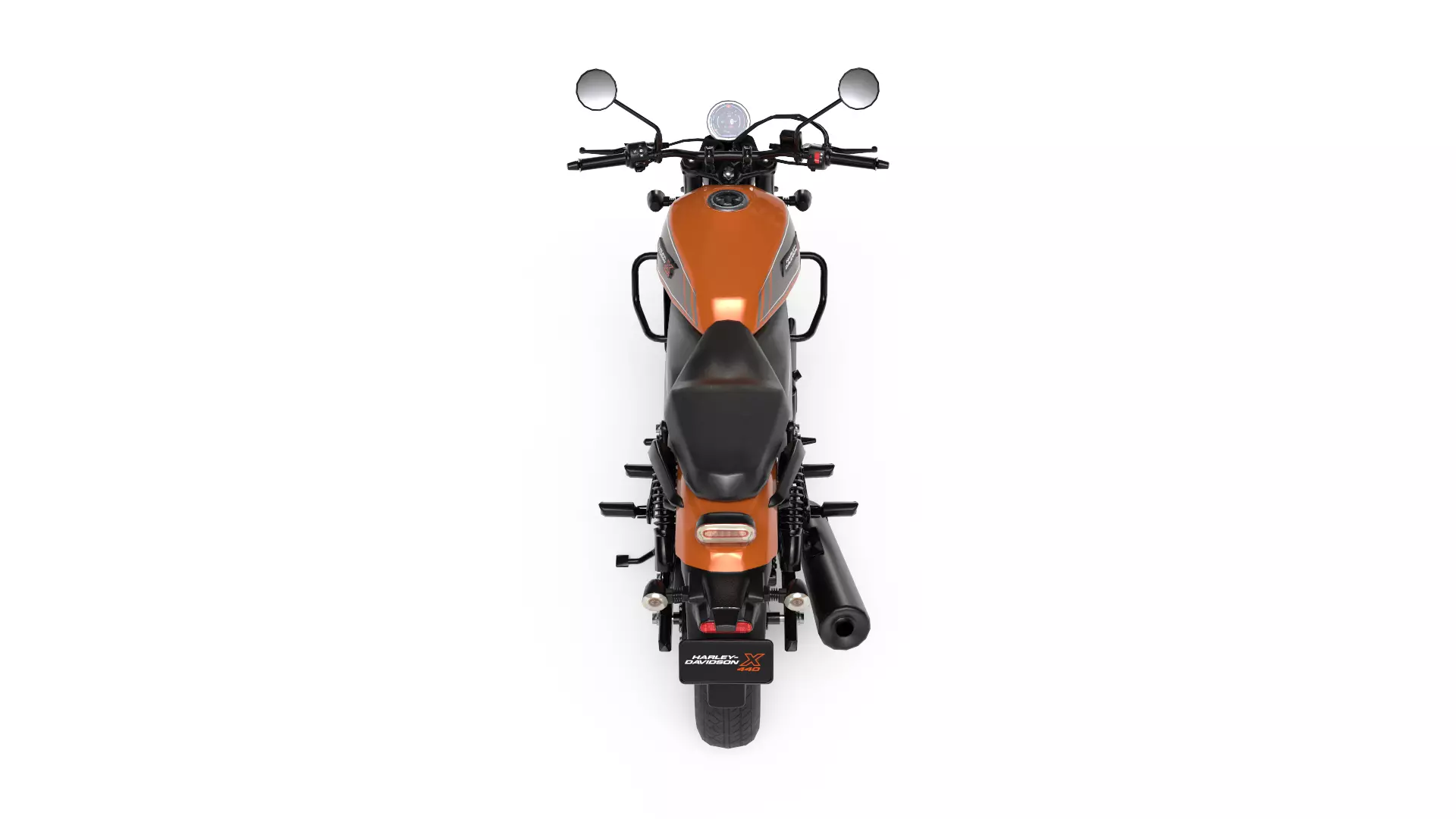 Harley Davidson X440 - Baja Orange - Game Ready 3D Model Low-poly 3D model_6