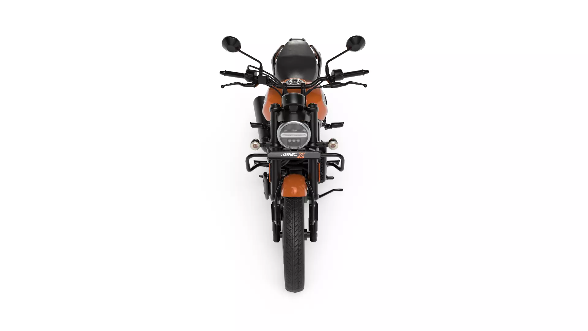 Harley Davidson X440 - Baja Orange - Game Ready 3D Model Low-poly 3D model_14