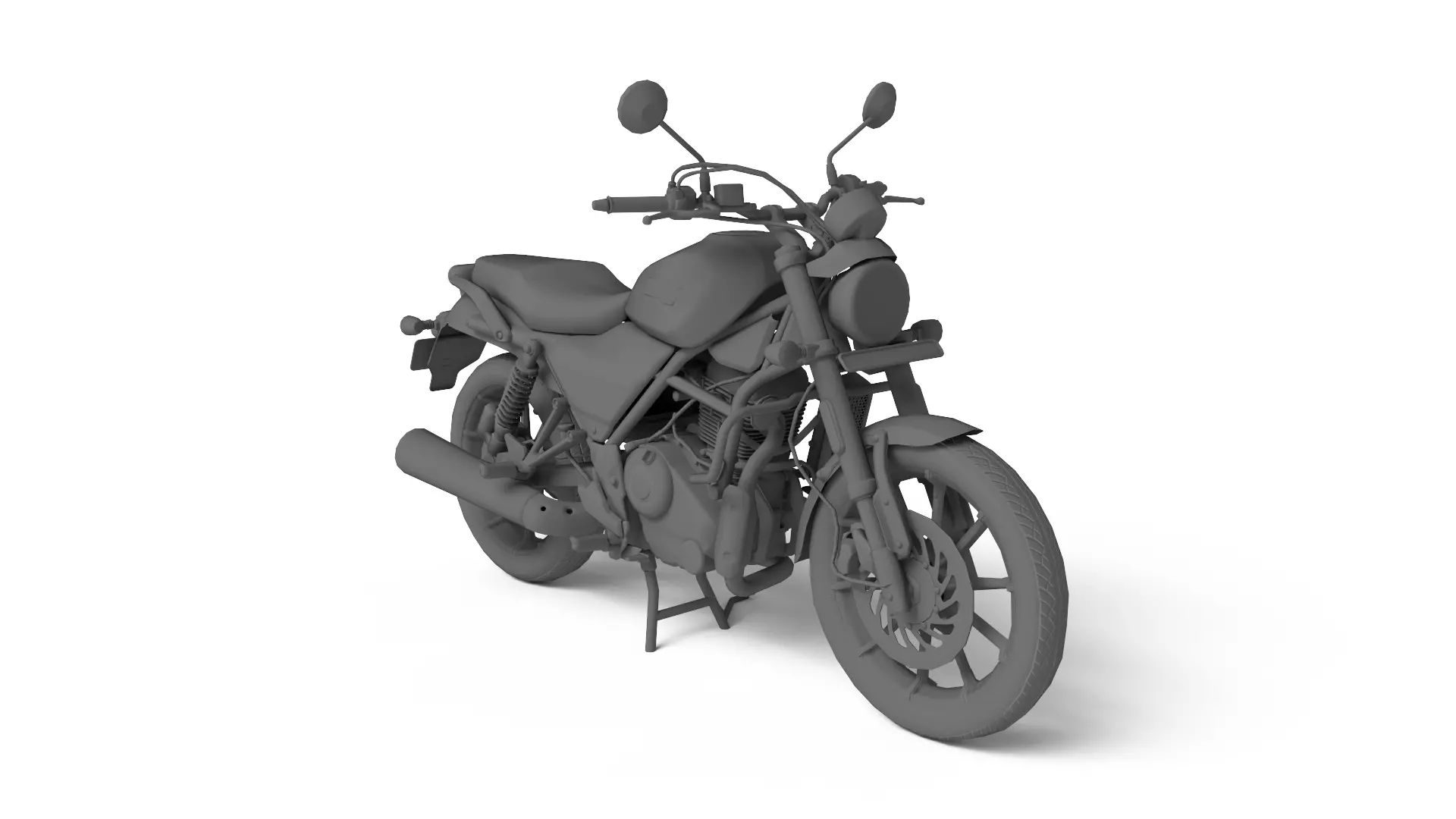 Harley Davidson X440 - Baja Orange - Game Ready 3D Model Low-poly 3D model_23