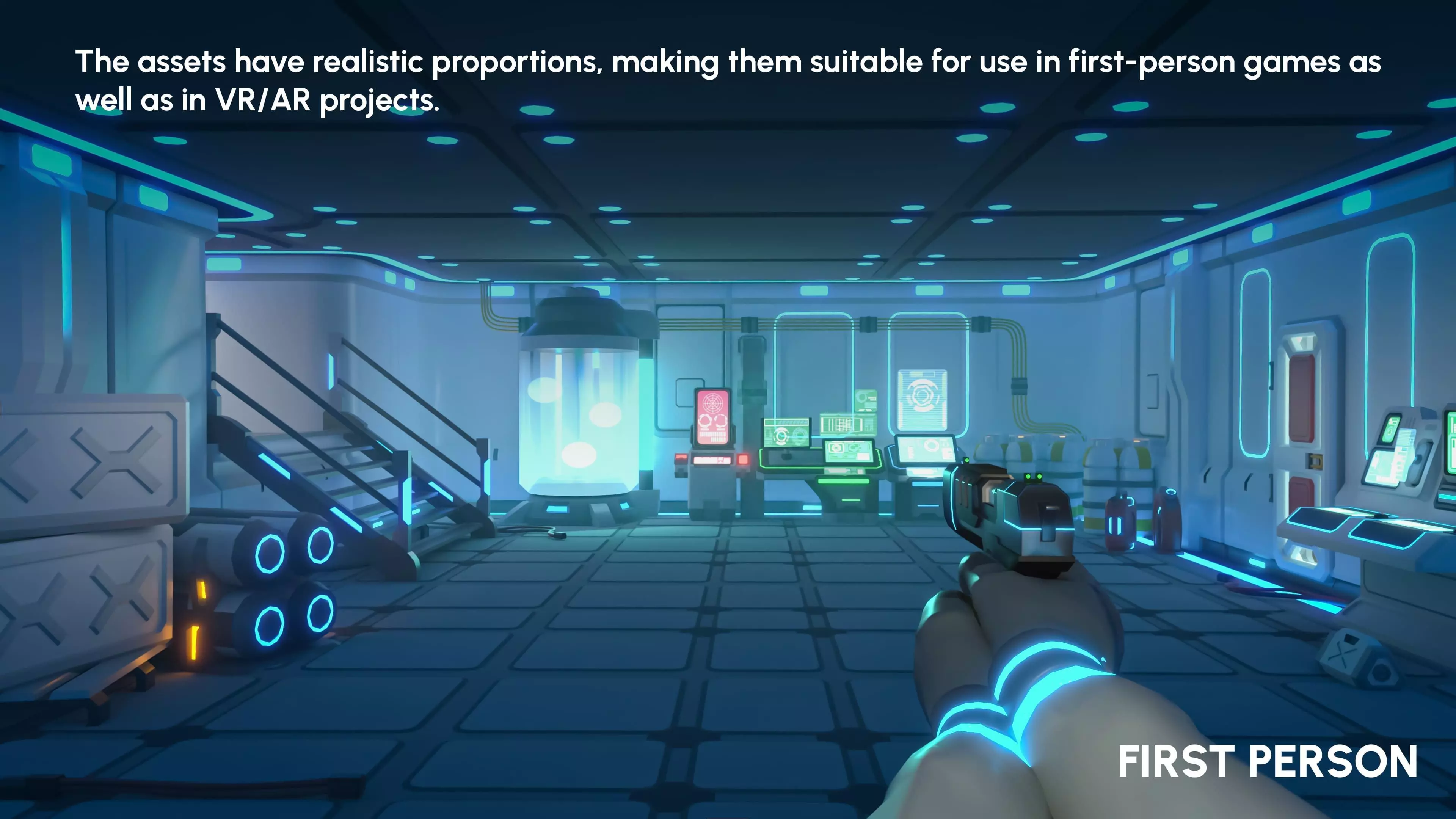 Sci-Fi Props Low-poly 3D model_6