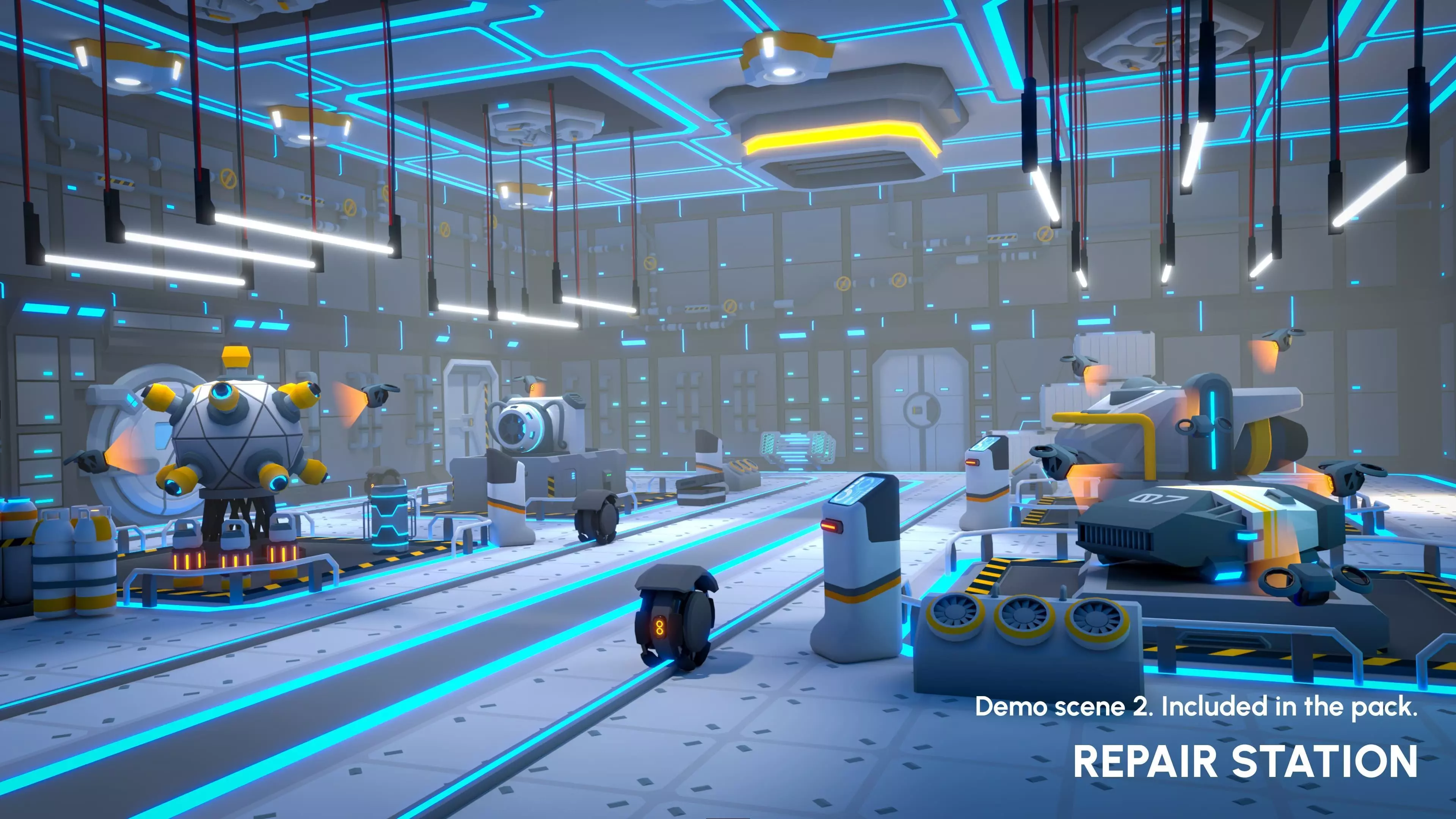 Sci-Fi Props Low-poly 3D model_4