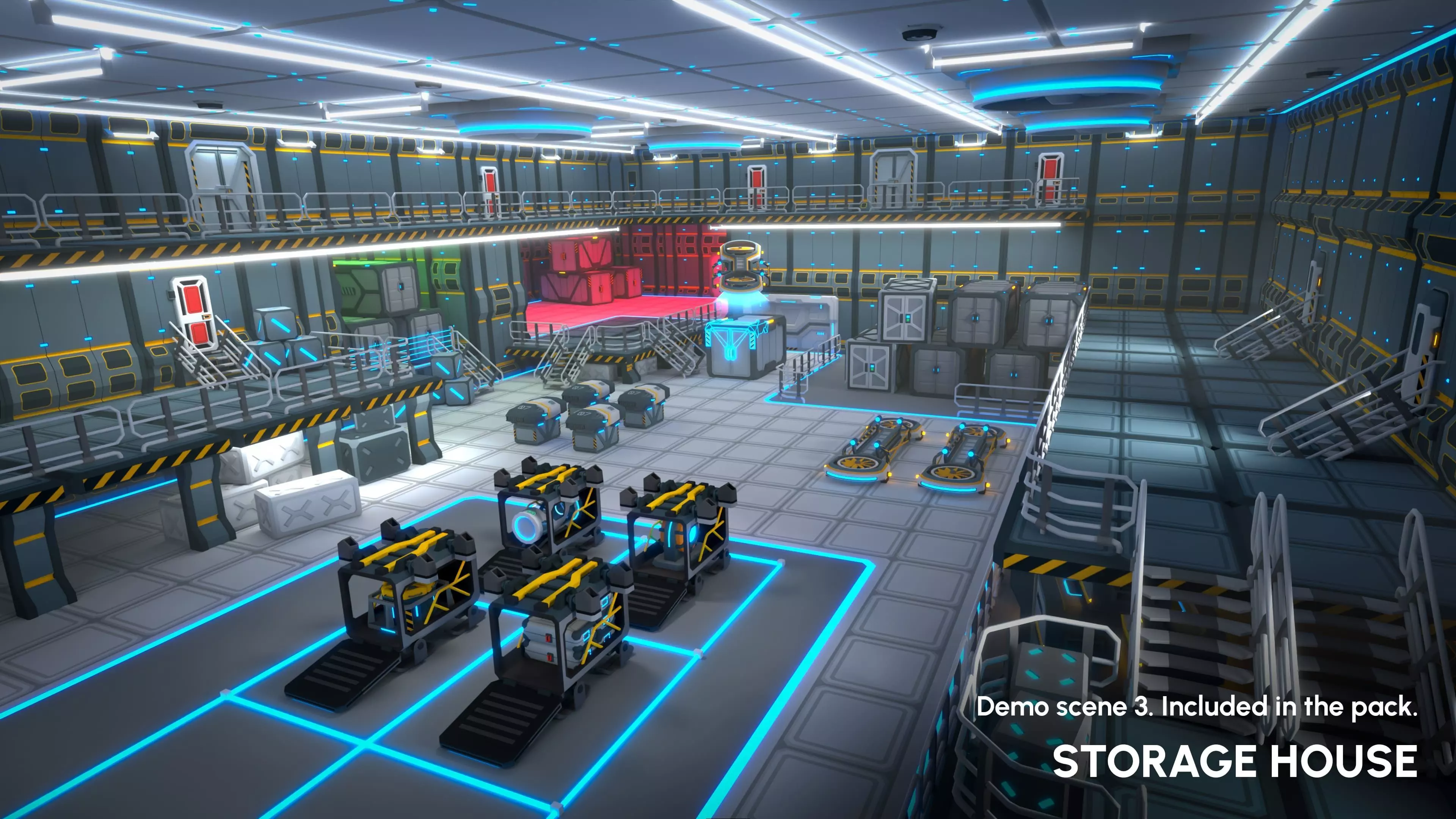 Sci-Fi Props Low-poly 3D model_5