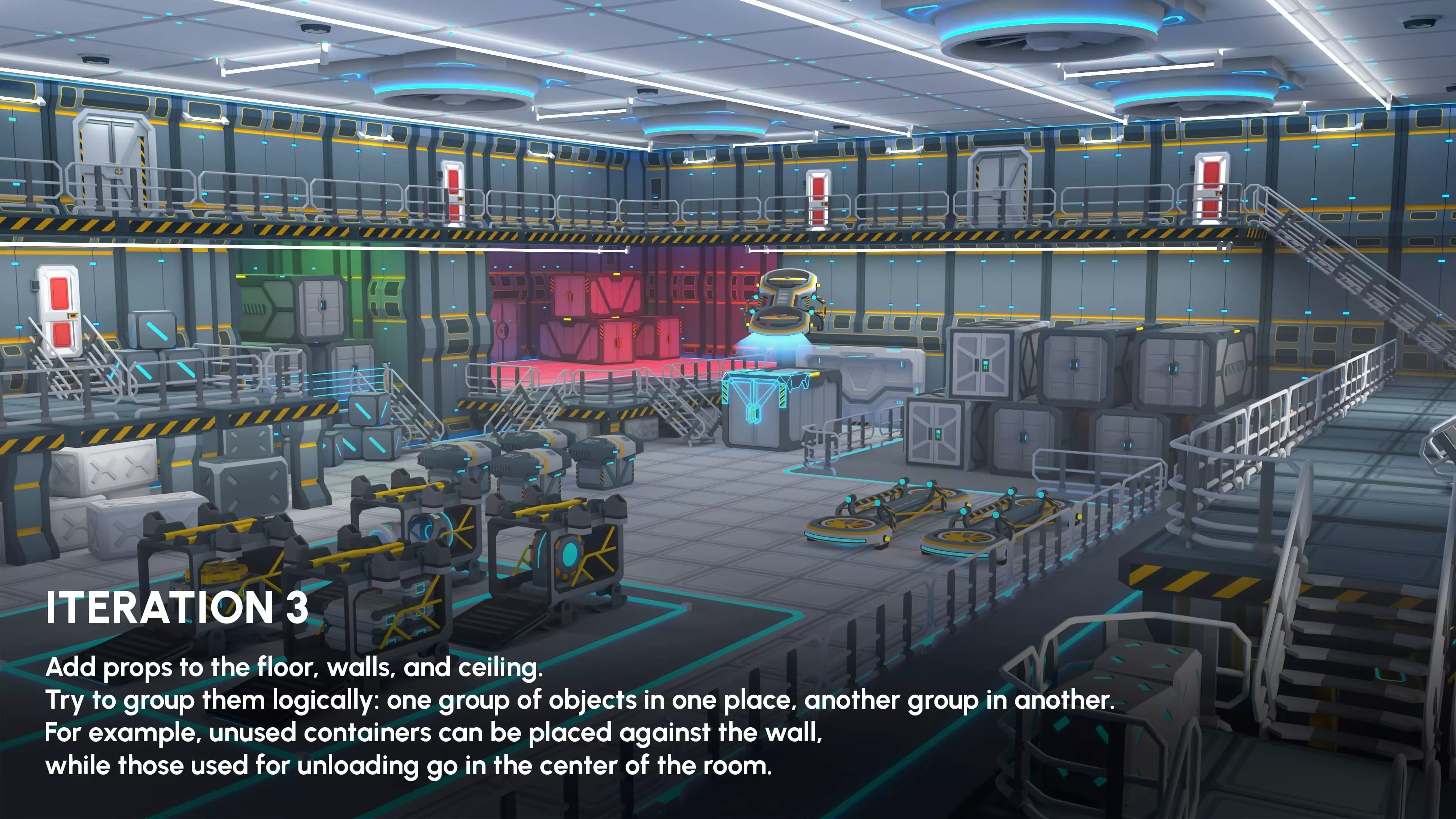 Sci-Fi Props Low-poly 3D model_13