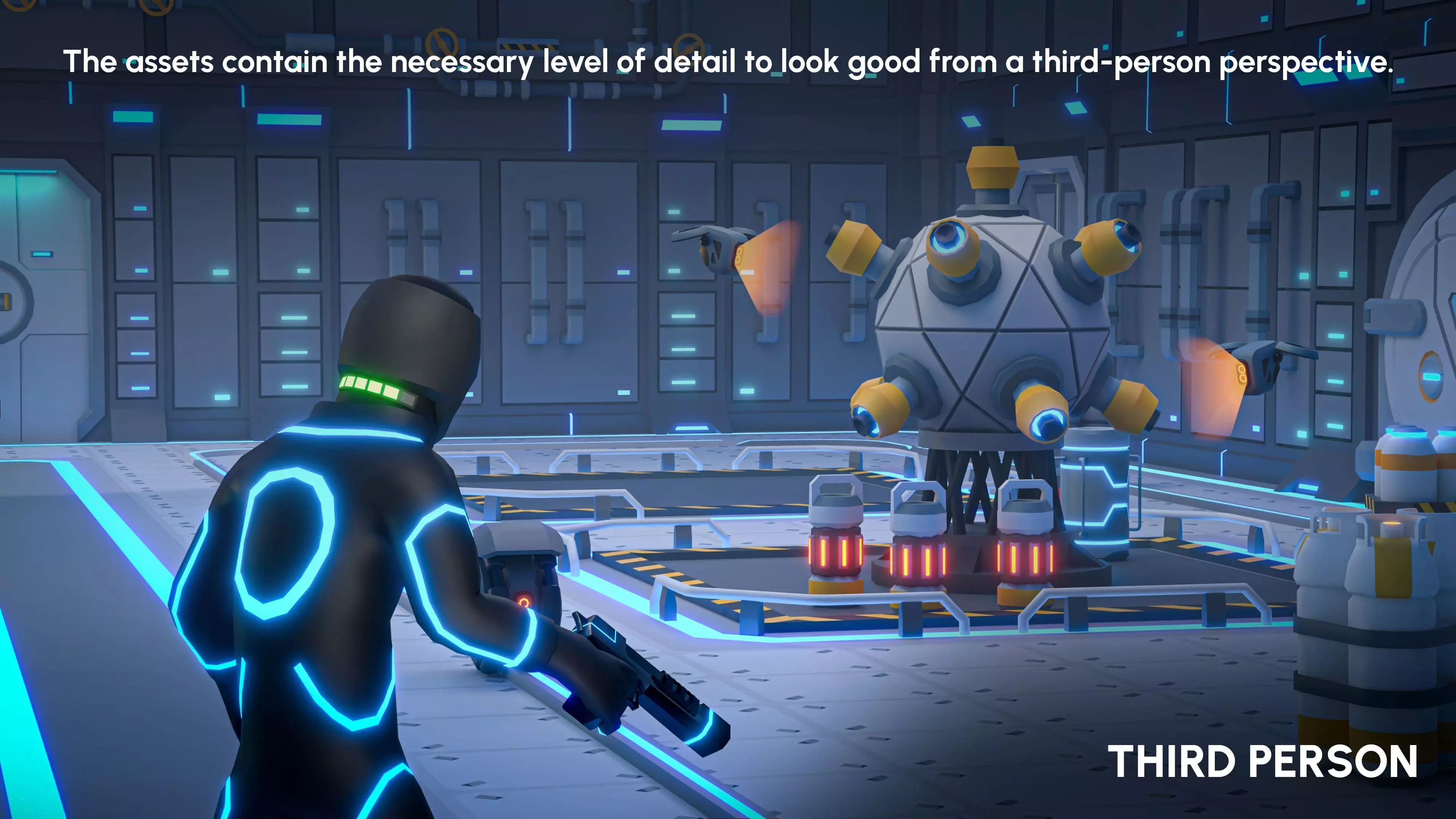 Sci-Fi Props Low-poly 3D model_7