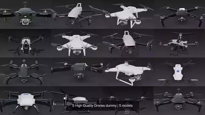 5 High Quality Drones dummy