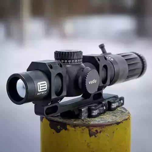 EOTECH Vudu 1-10x28 Low-poly 3D model EOTECH Vudu 1-10x28 Low-poly 3D model