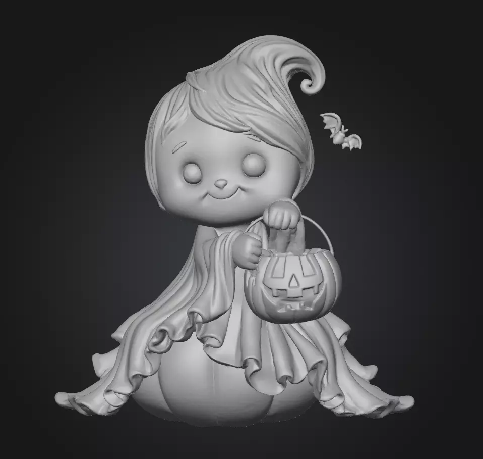 GirlyPOP Ghost 2 3D print model_2
