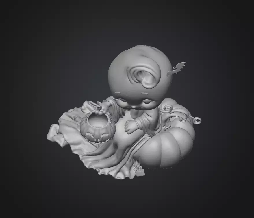 GirlyPOP Ghost 3D print model_5