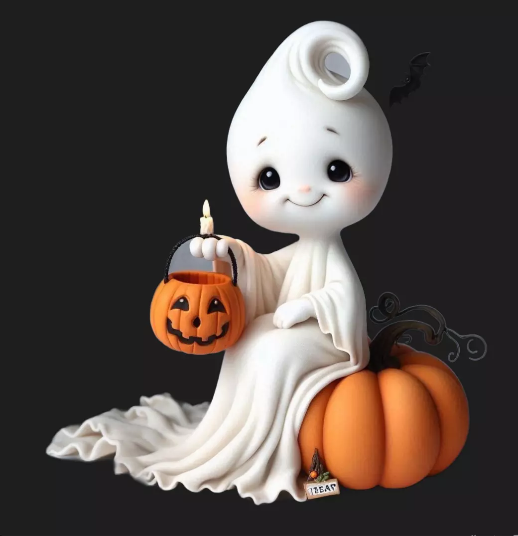 GirlyPOP Ghost 3D print model_1