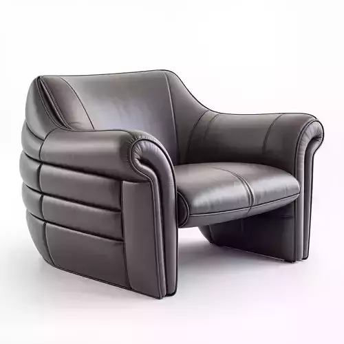 leather armchair 3d model