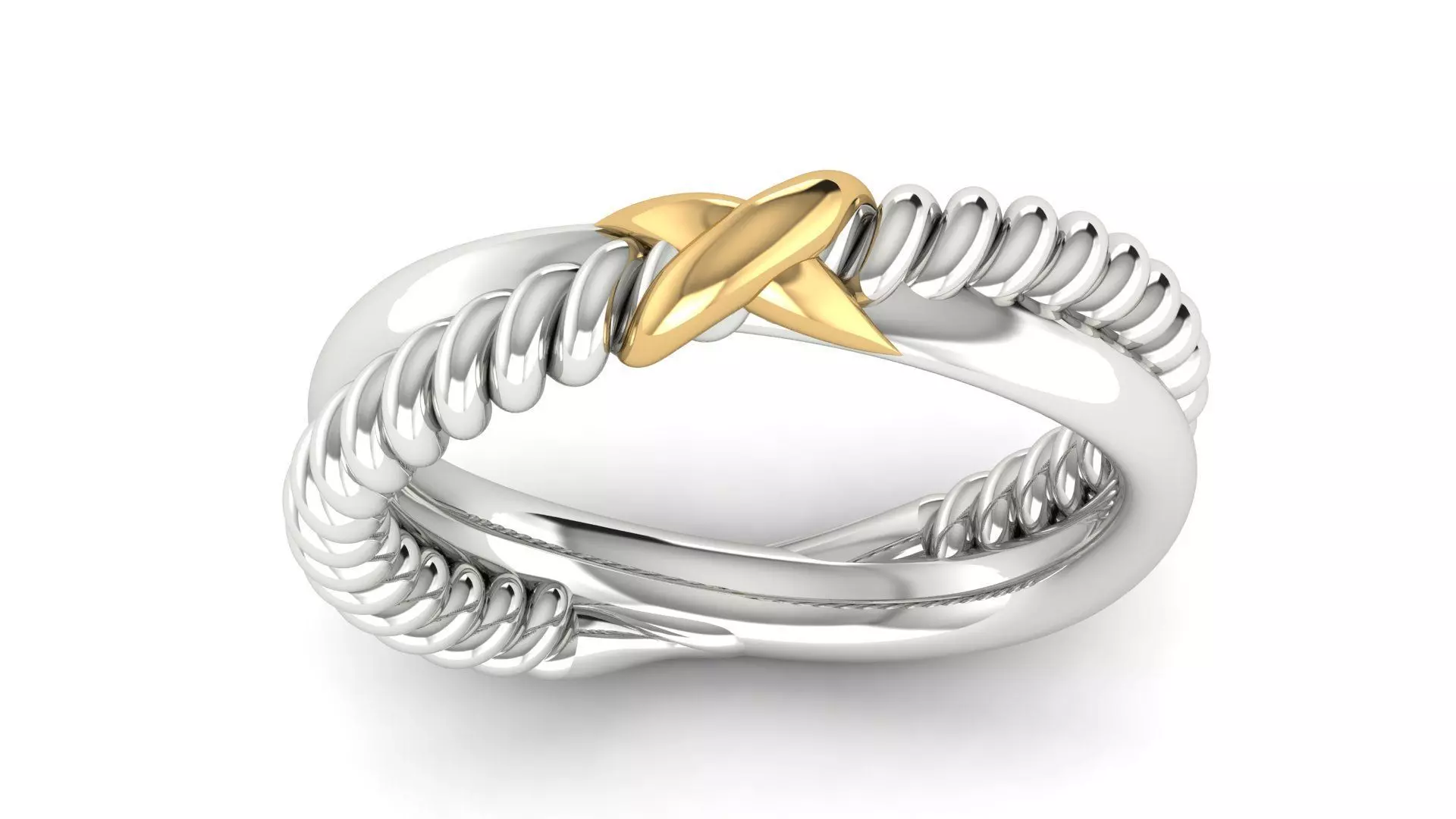 DAVID YURMANN man ring 3D print model_0