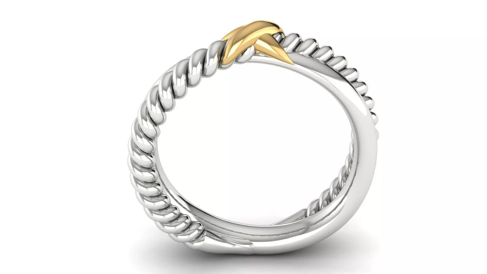 DAVID YURMANN man ring 3D print model_2