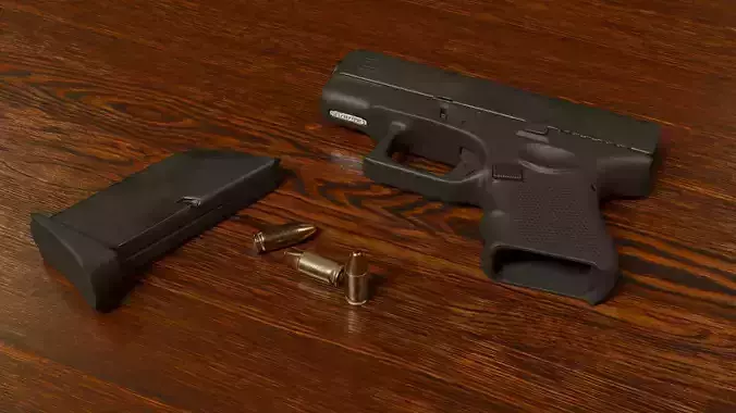 Glock 26 Low-poly Game-ready