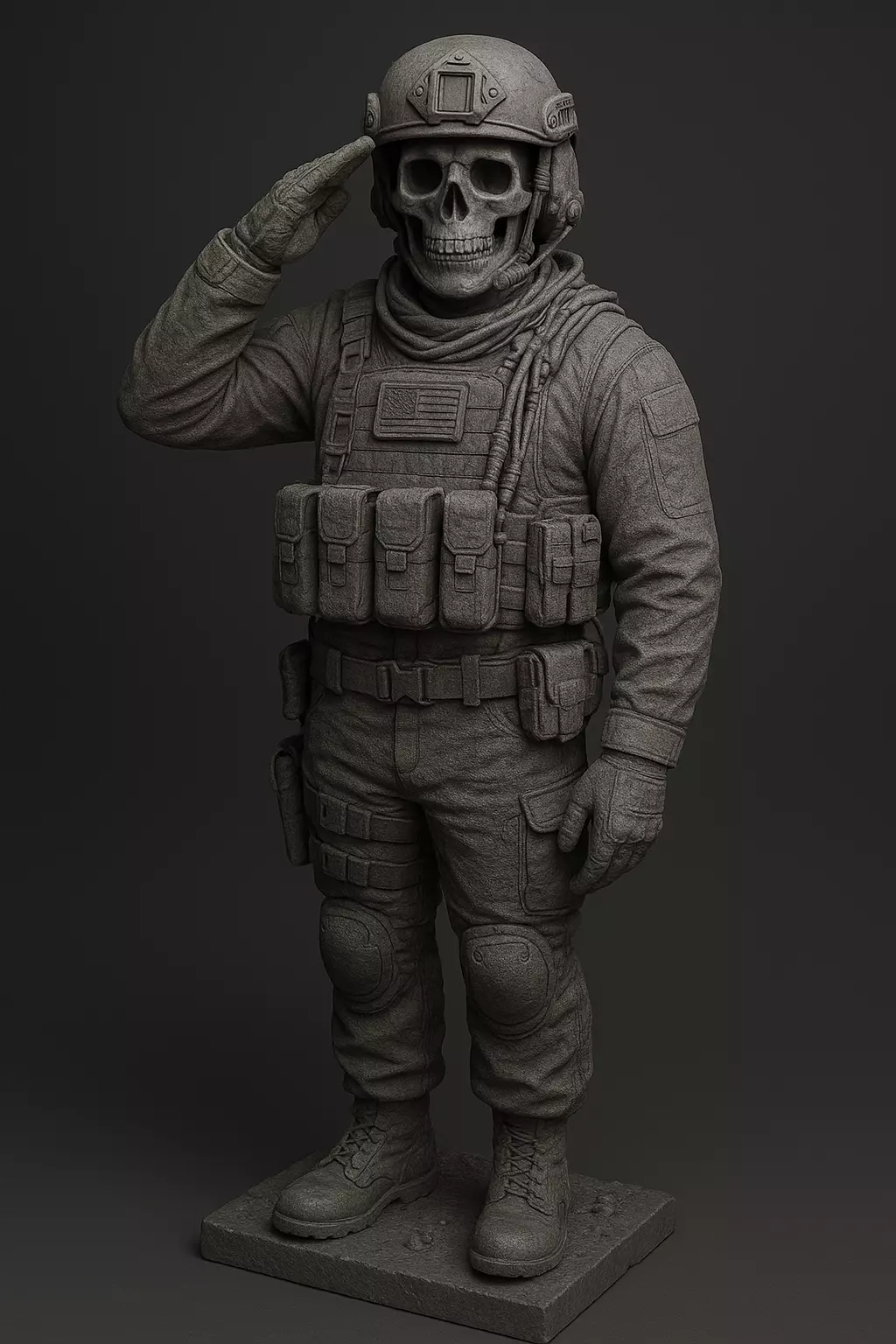 Detailed Skull Mask  Sculpture for Printing 3D print model_0