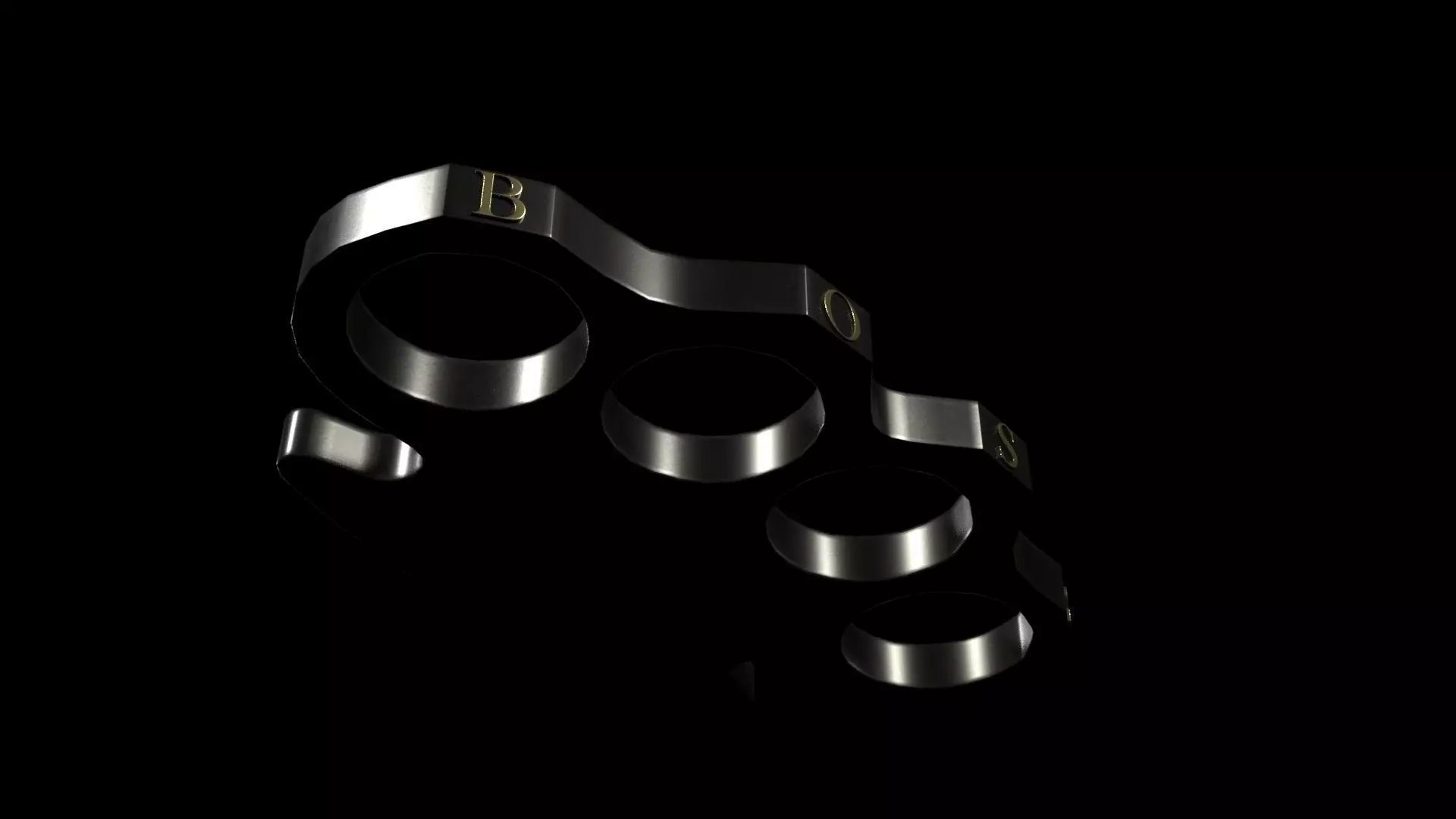 Knuckles Low-poly 3D model_4