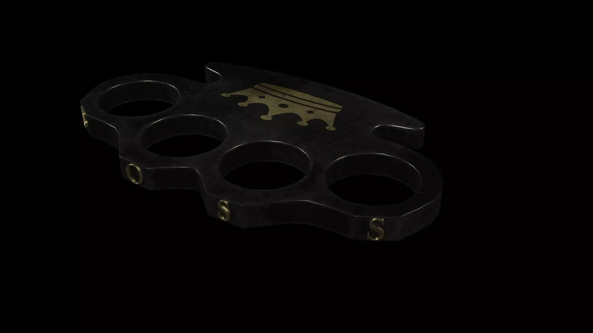 Knuckles Low-poly 3D model_0