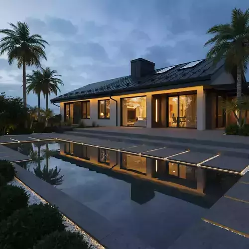 Modern Contemporary House  3D Model - 2 Versions 3D model 5