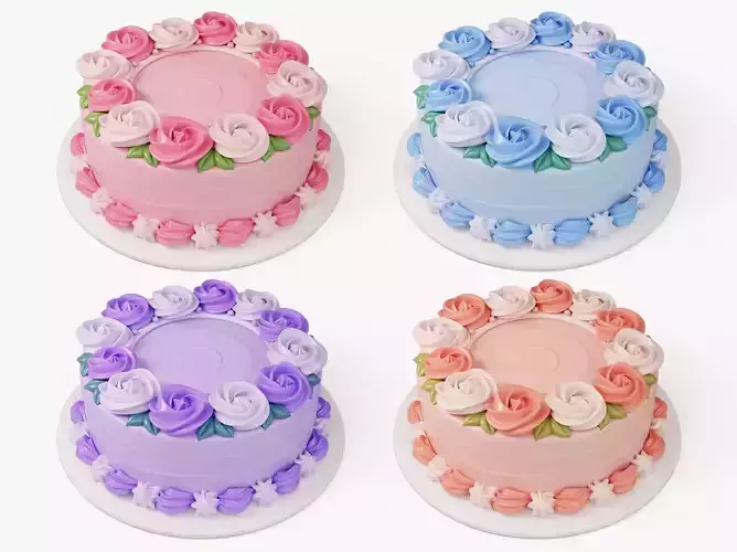 Flower Cake Set