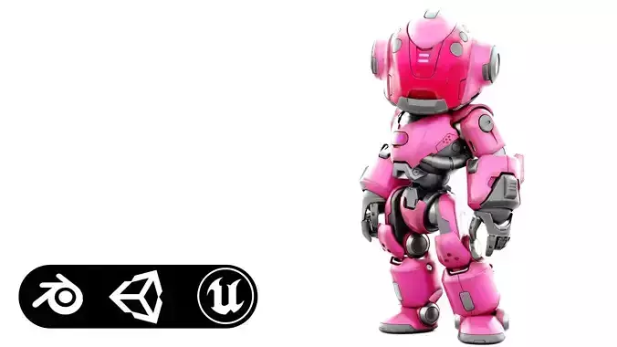 ROBO ZERO-K  Rigged for Unreal Engine - Unity - MIXAMO