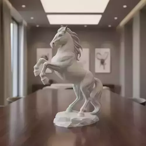 Rearing Horse - 3D Print Model