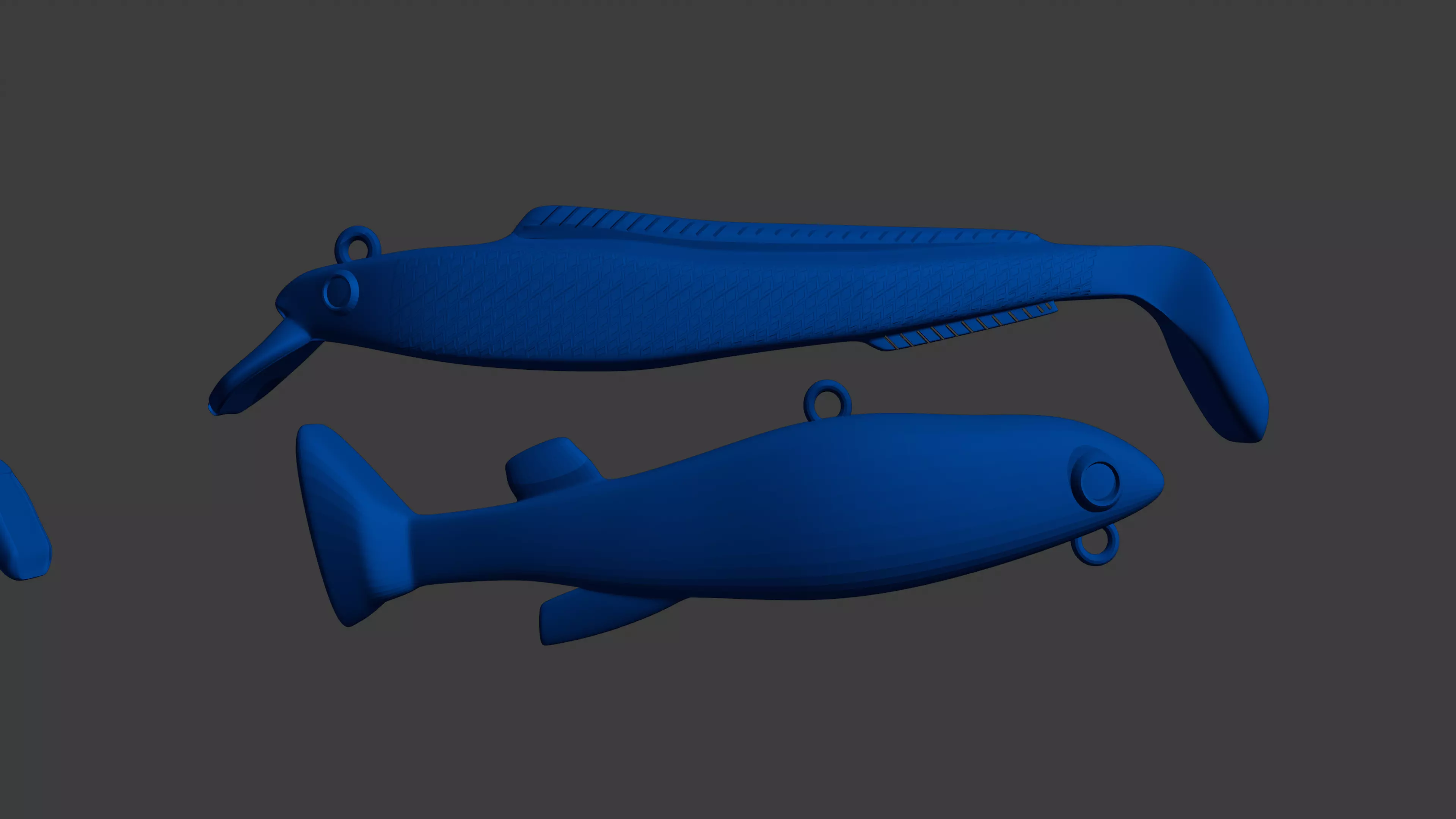 fake fish bait mold 3D print model_4