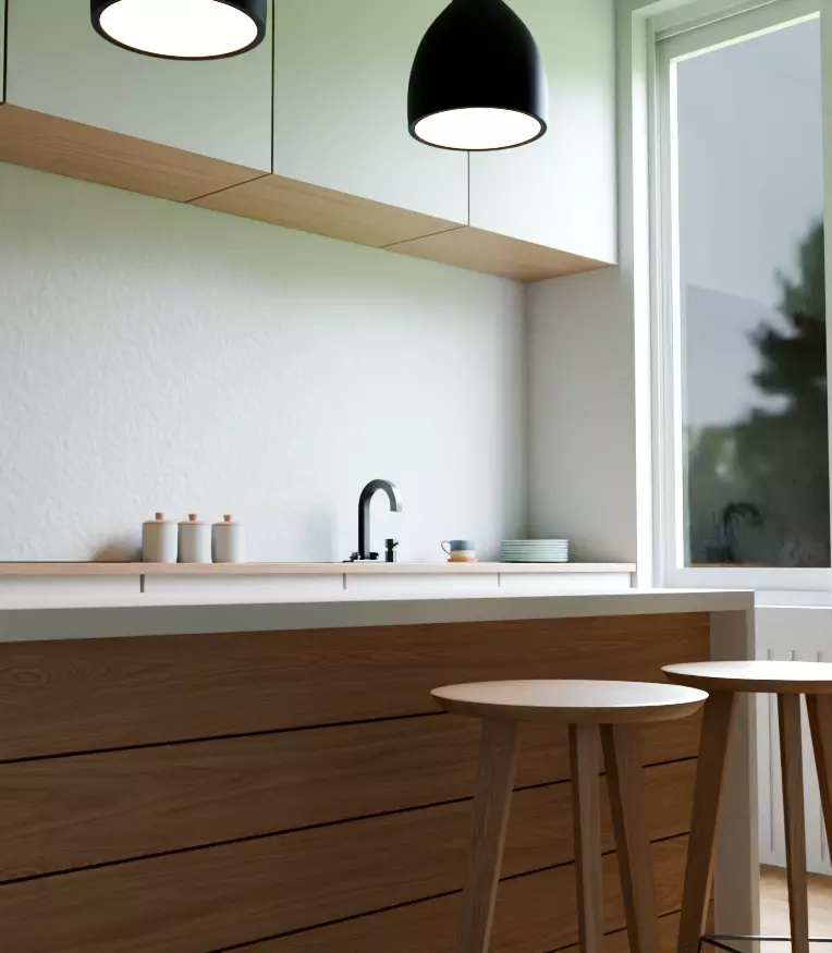 Modern Minimalist Kitchen  Free 3D model_1