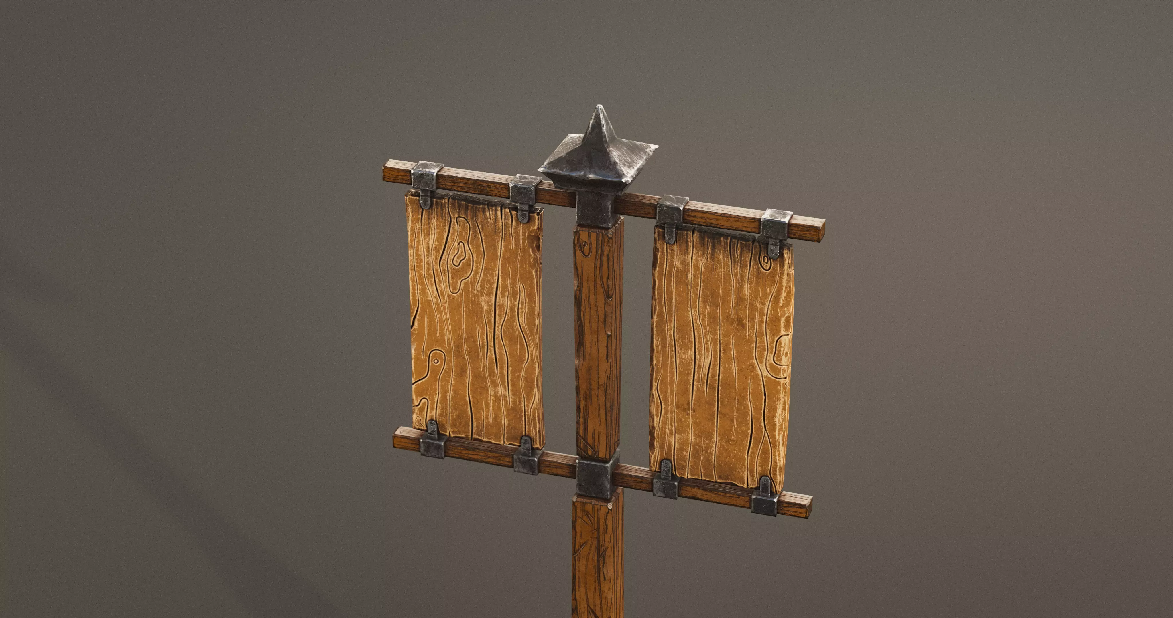 Stylized Medieval Signboards Game Ready Prop Pack 18 PEACES Low-poly 3D model_61