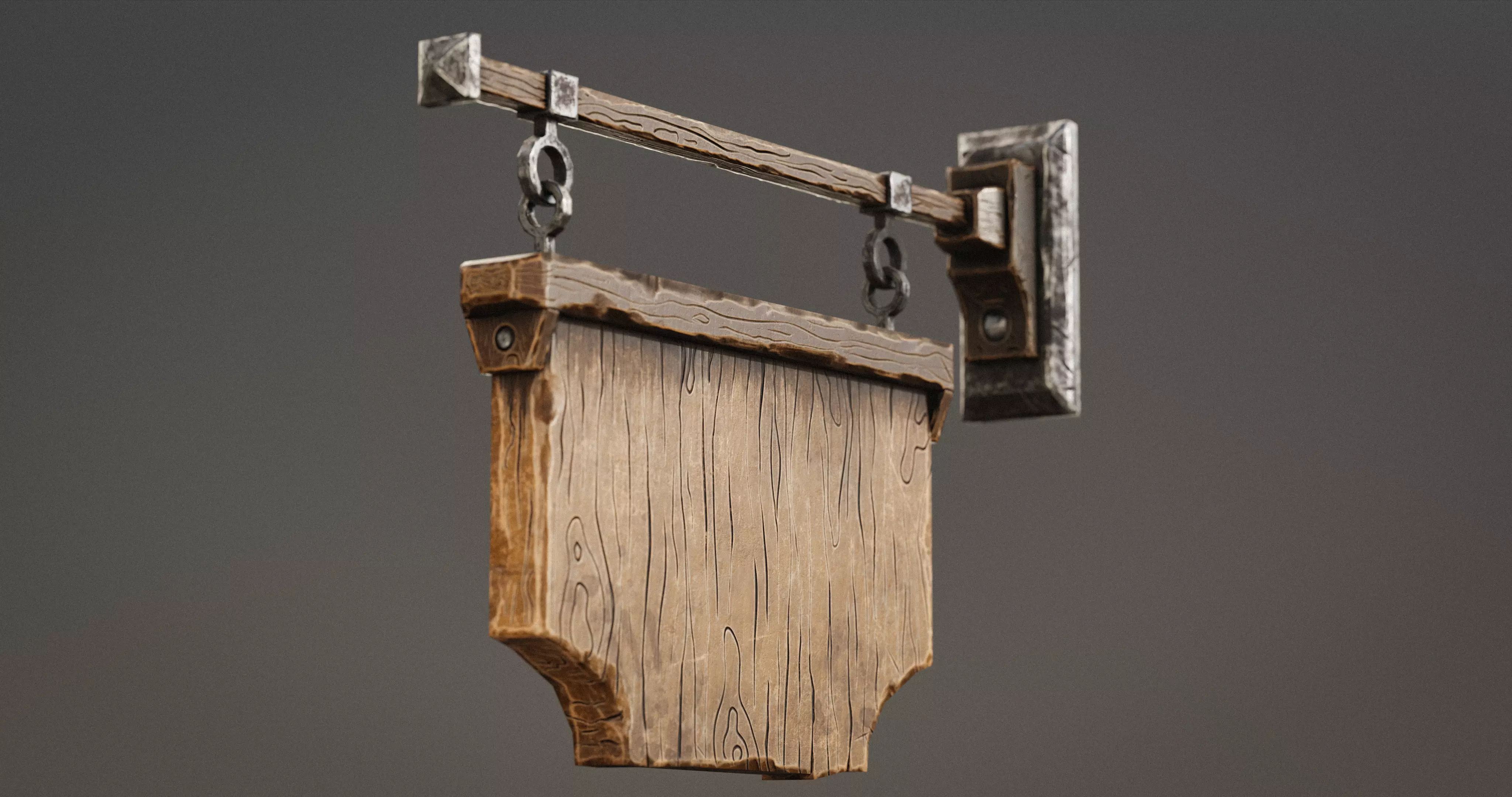 Stylized Medieval Signboards Game Ready Prop Pack 18 PEACES Low-poly 3D model_74