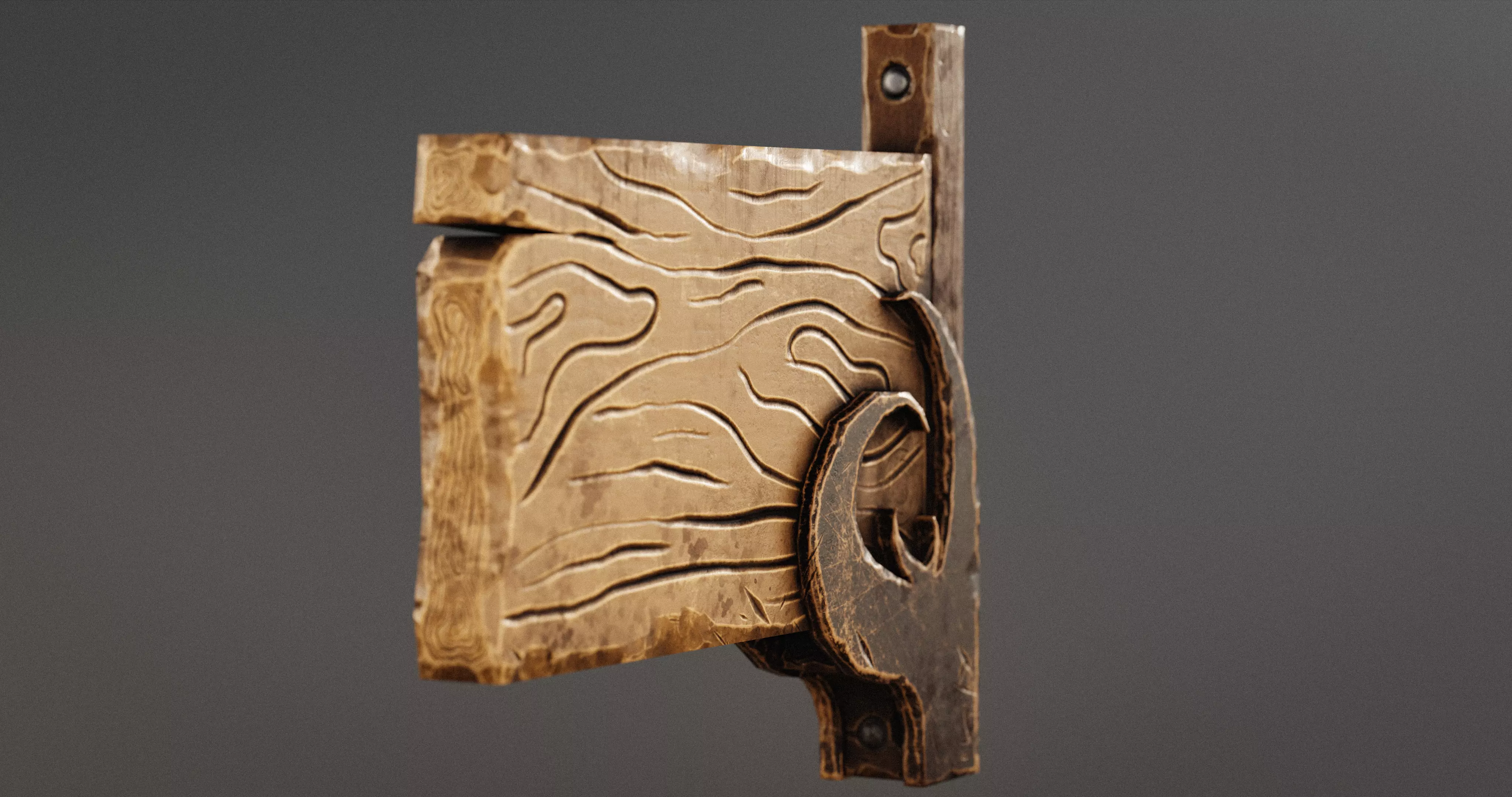 Stylized Medieval Signboards Game Ready Prop Pack 18 PEACES Low-poly 3D model_114