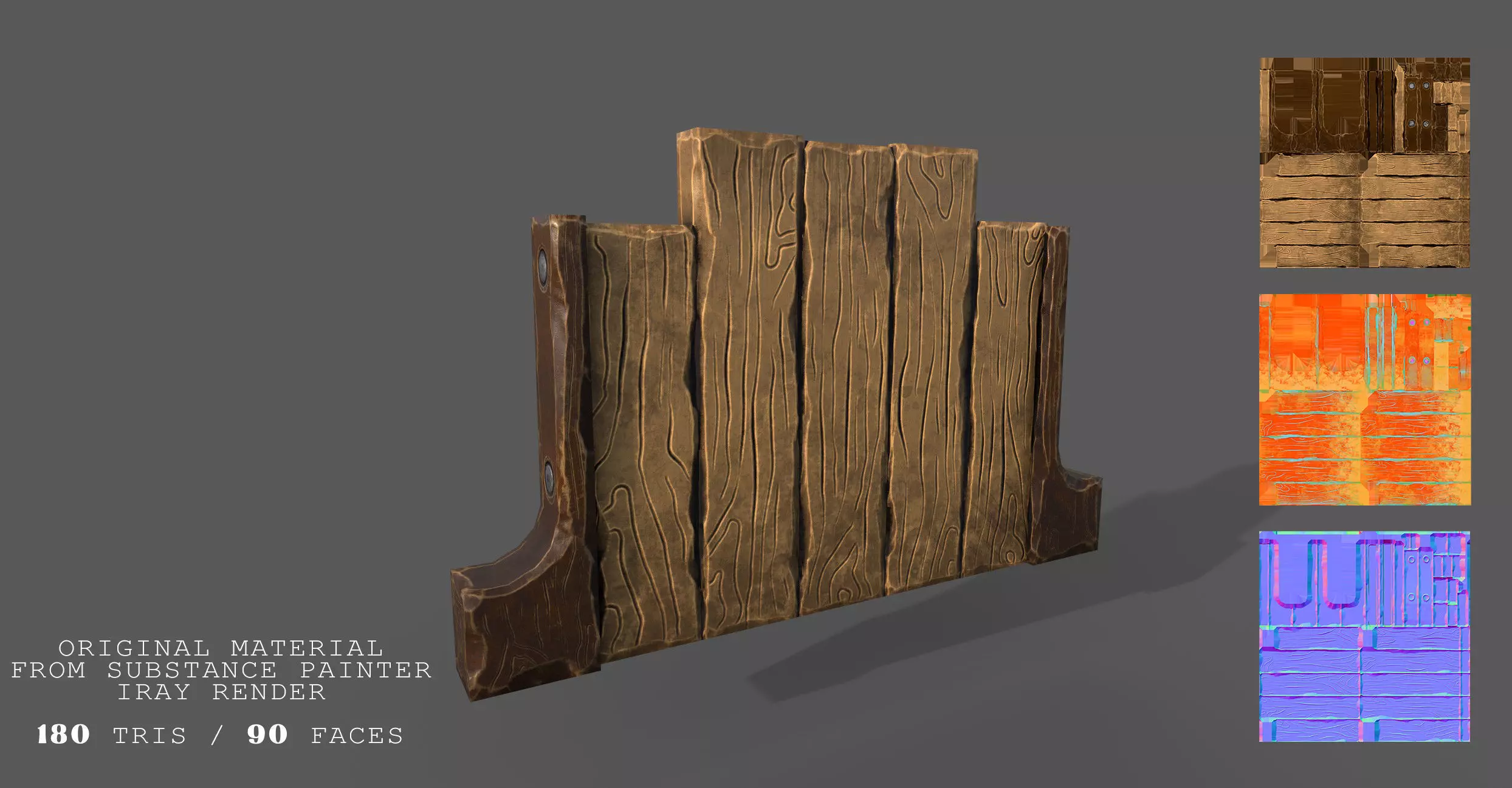 Stylized Medieval Signboards Game Ready Prop Pack 18 PEACES Low-poly 3D model_15