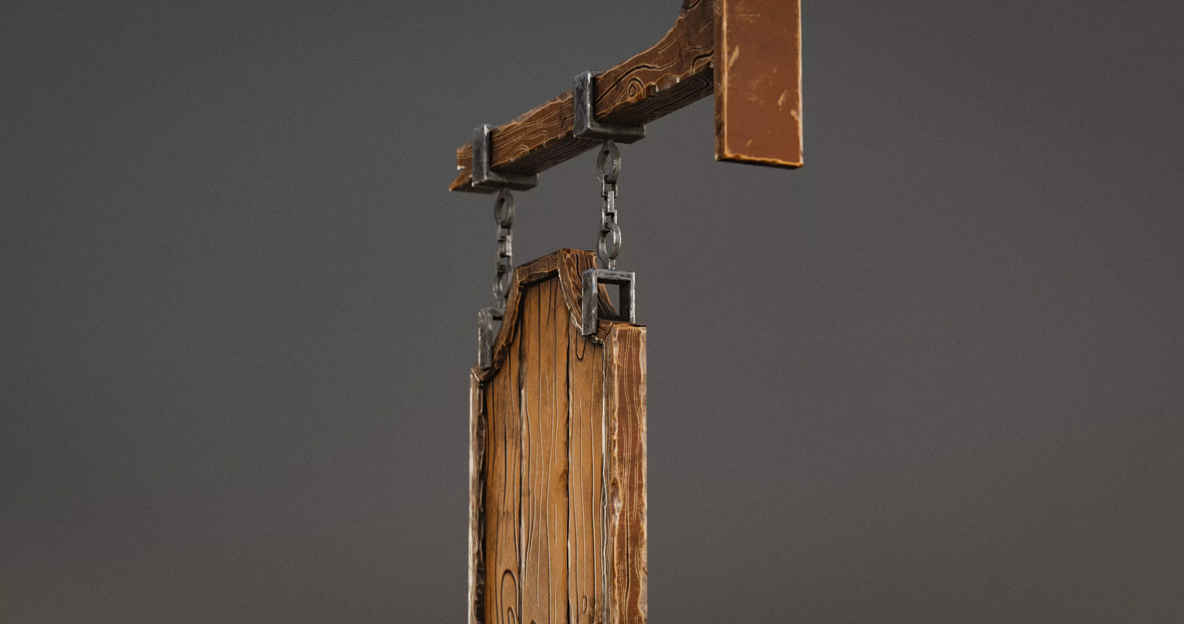 Stylized Medieval Signboards Game Ready Prop Pack 18 PEACES Low-poly 3D model_43