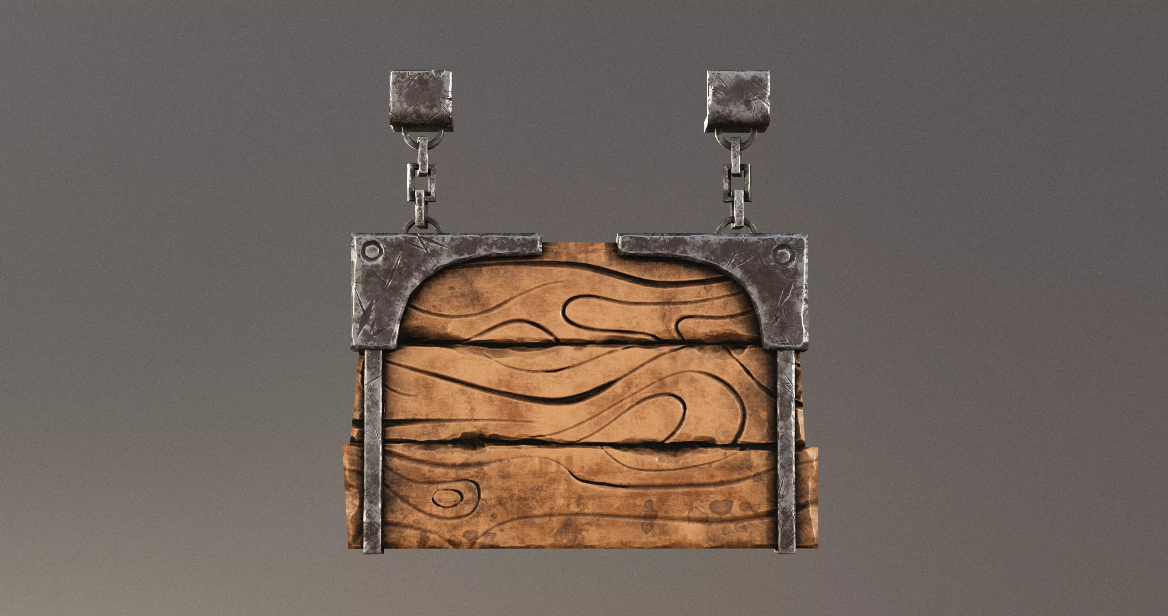 Stylized Medieval Signboards Game Ready Prop Pack 18 PEACES Low-poly 3D model_29