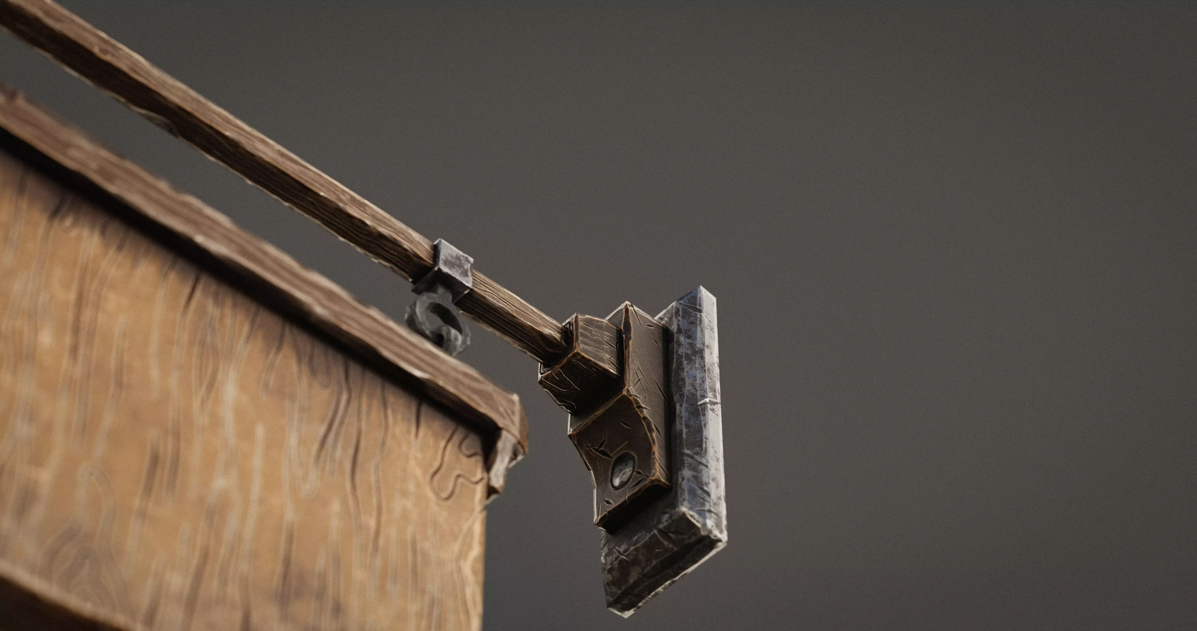 Stylized Medieval Signboards Game Ready Prop Pack 18 PEACES Low-poly 3D model_79