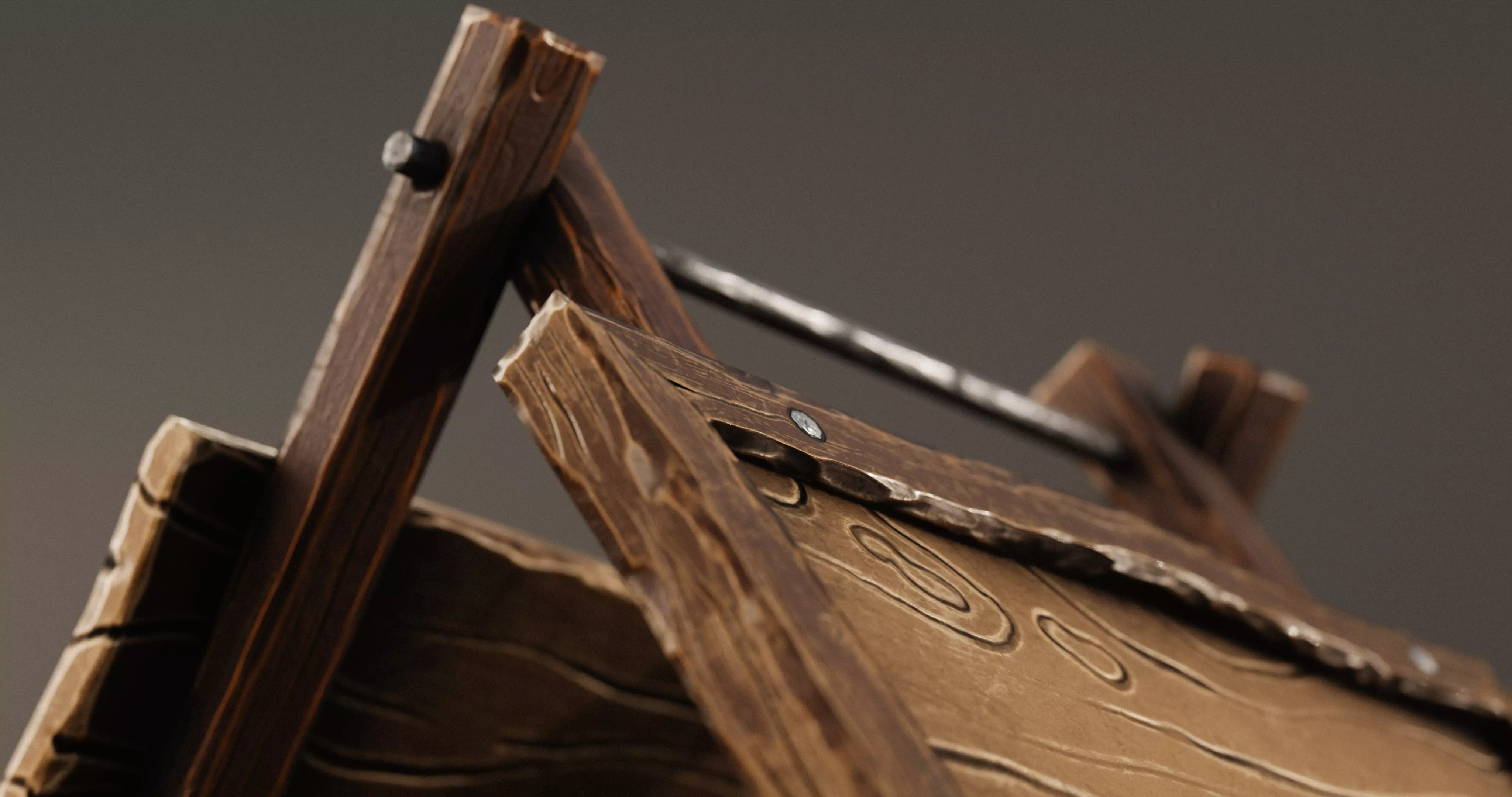 Stylized Medieval Signboards Game Ready Prop Pack 18 PEACES Low-poly 3D model_52