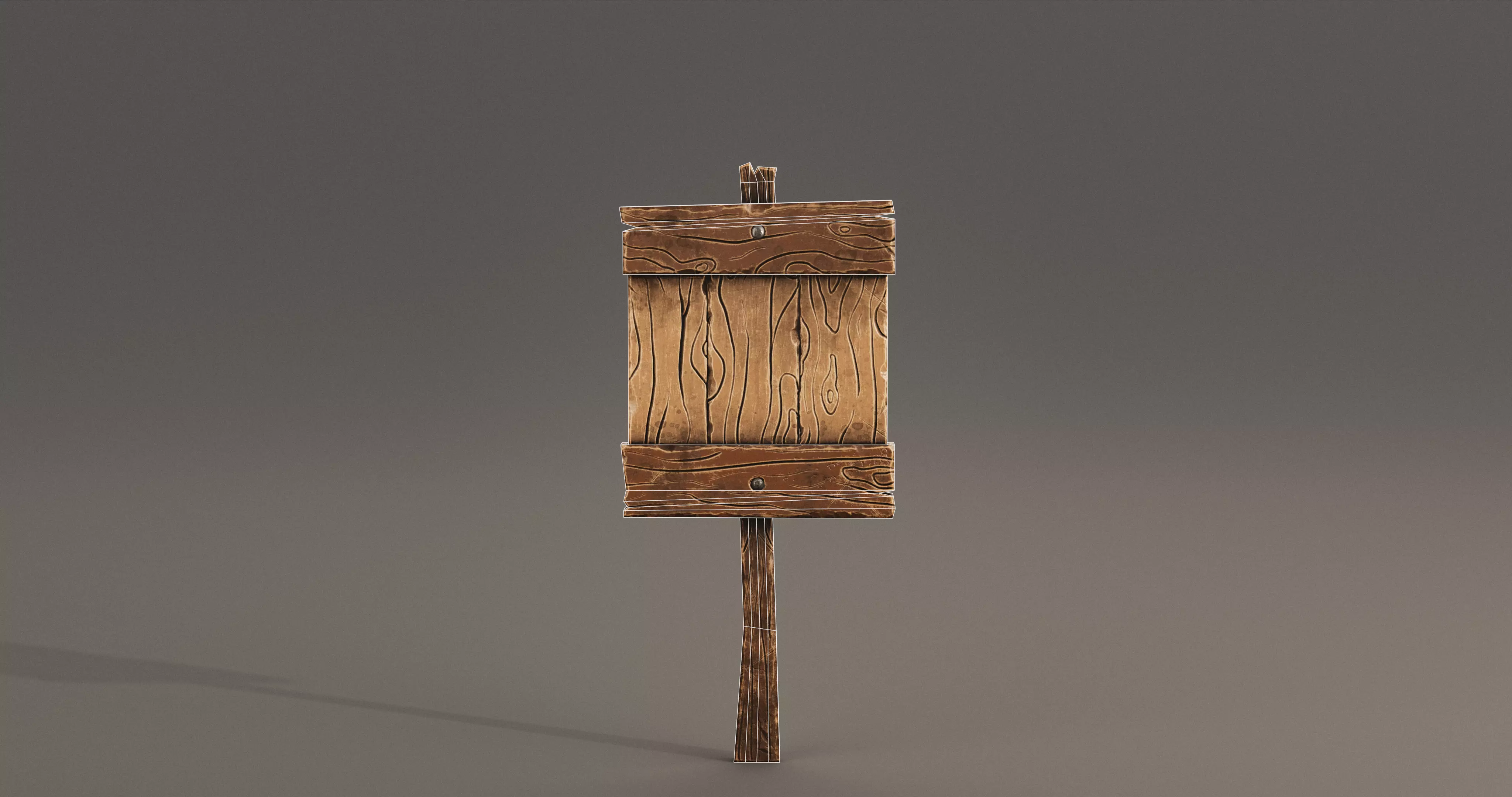 Stylized Medieval Signboards Game Ready Prop Pack 18 PEACES Low-poly 3D model_36