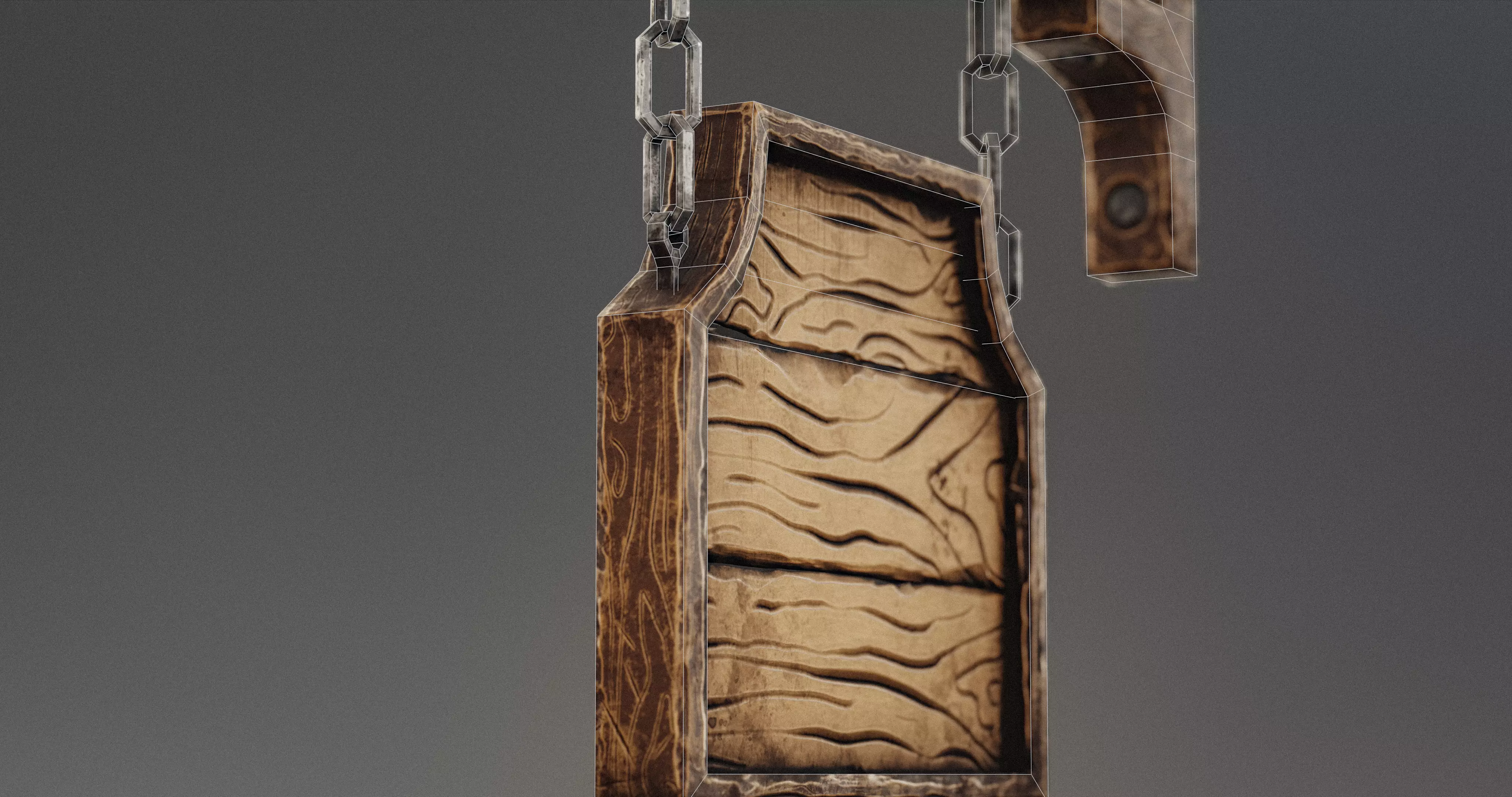 Stylized Medieval Signboards Game Ready Prop Pack 18 PEACES Low-poly 3D model_110