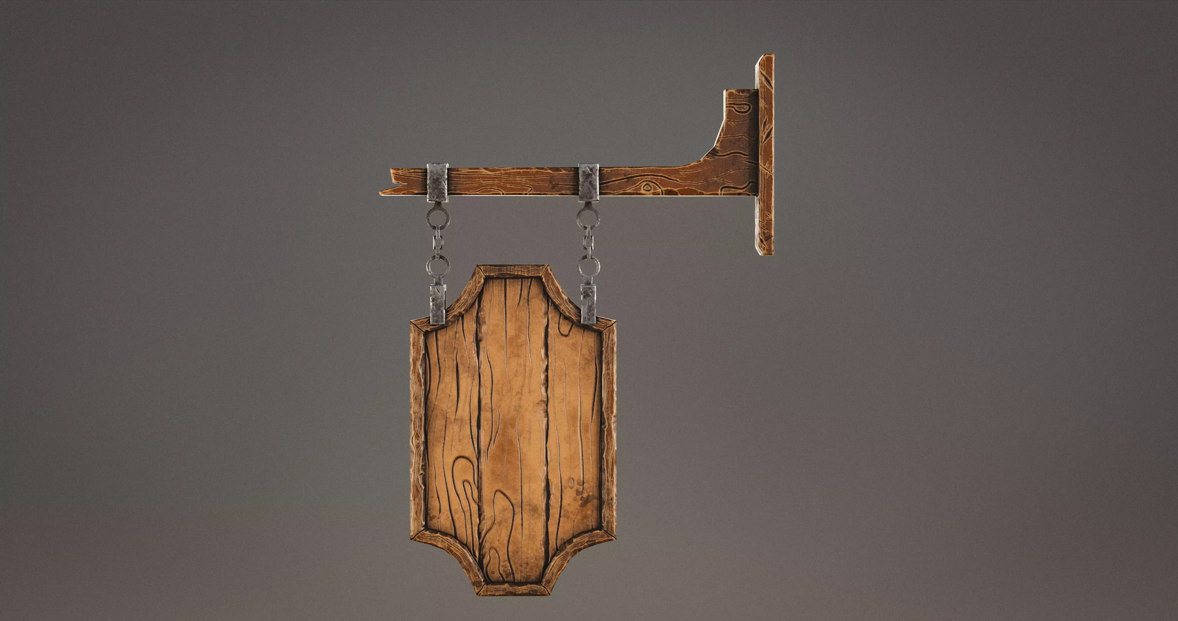 Stylized Medieval Signboards Game Ready Prop Pack 18 PEACES Low-poly 3D model_42