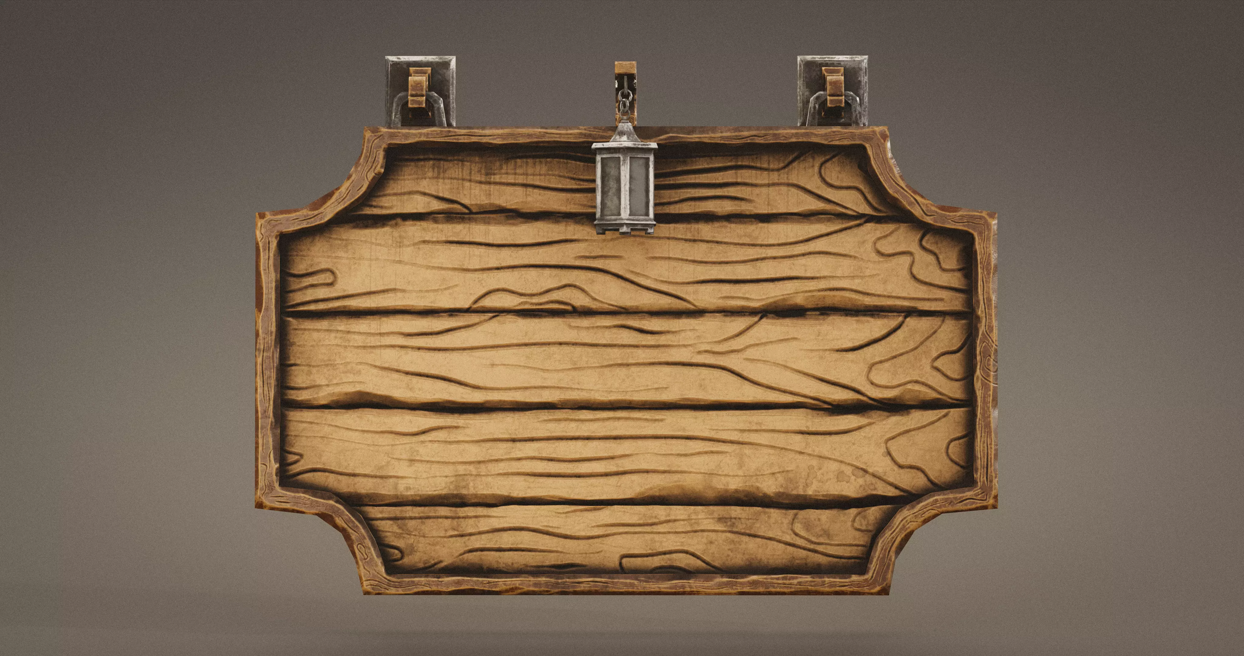 Stylized Medieval Signboards Game Ready Prop Pack 18 PEACES Low-poly 3D model_103