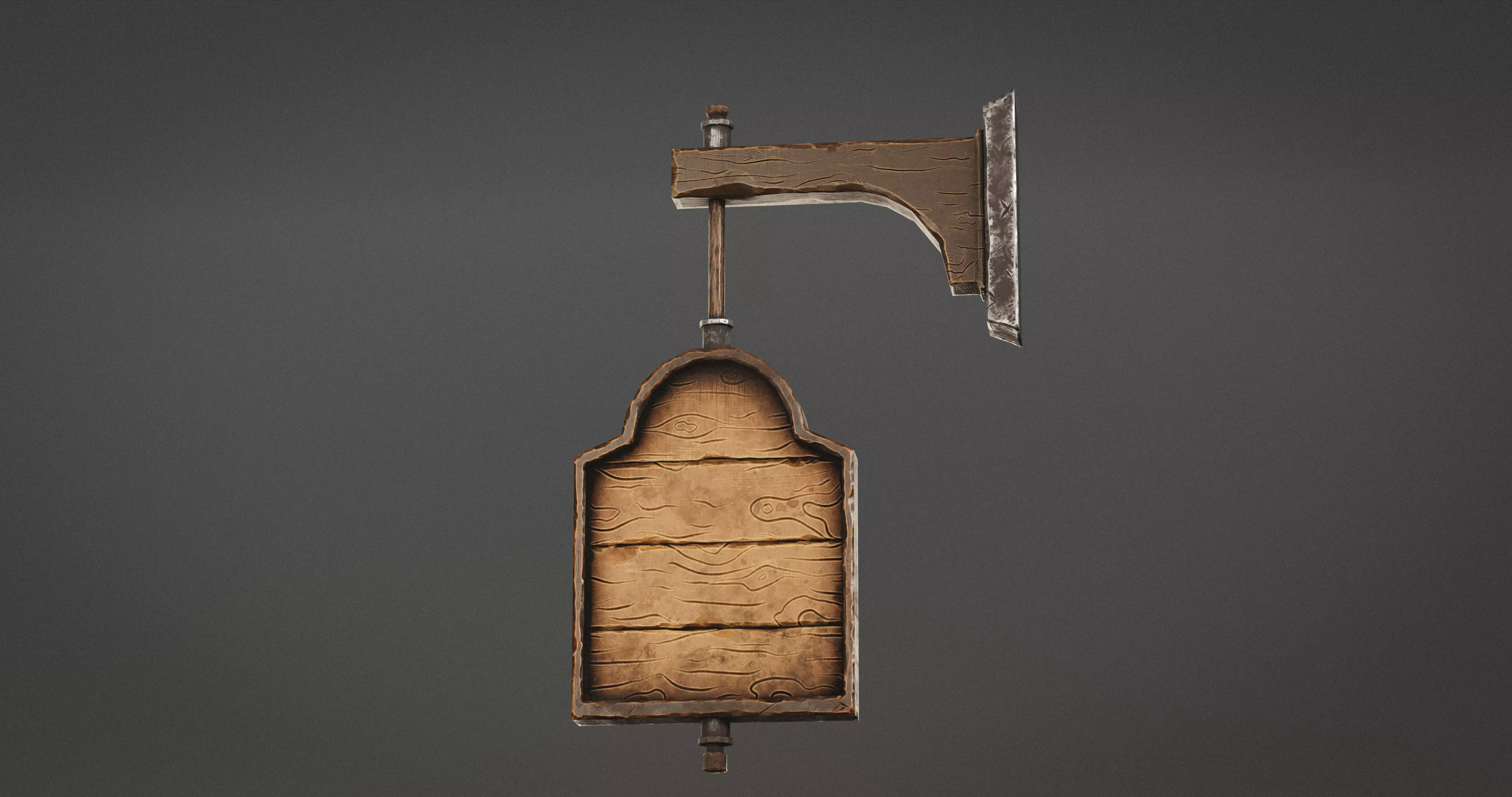 Stylized Medieval Signboards Game Ready Prop Pack 18 PEACES Low-poly 3D model_67