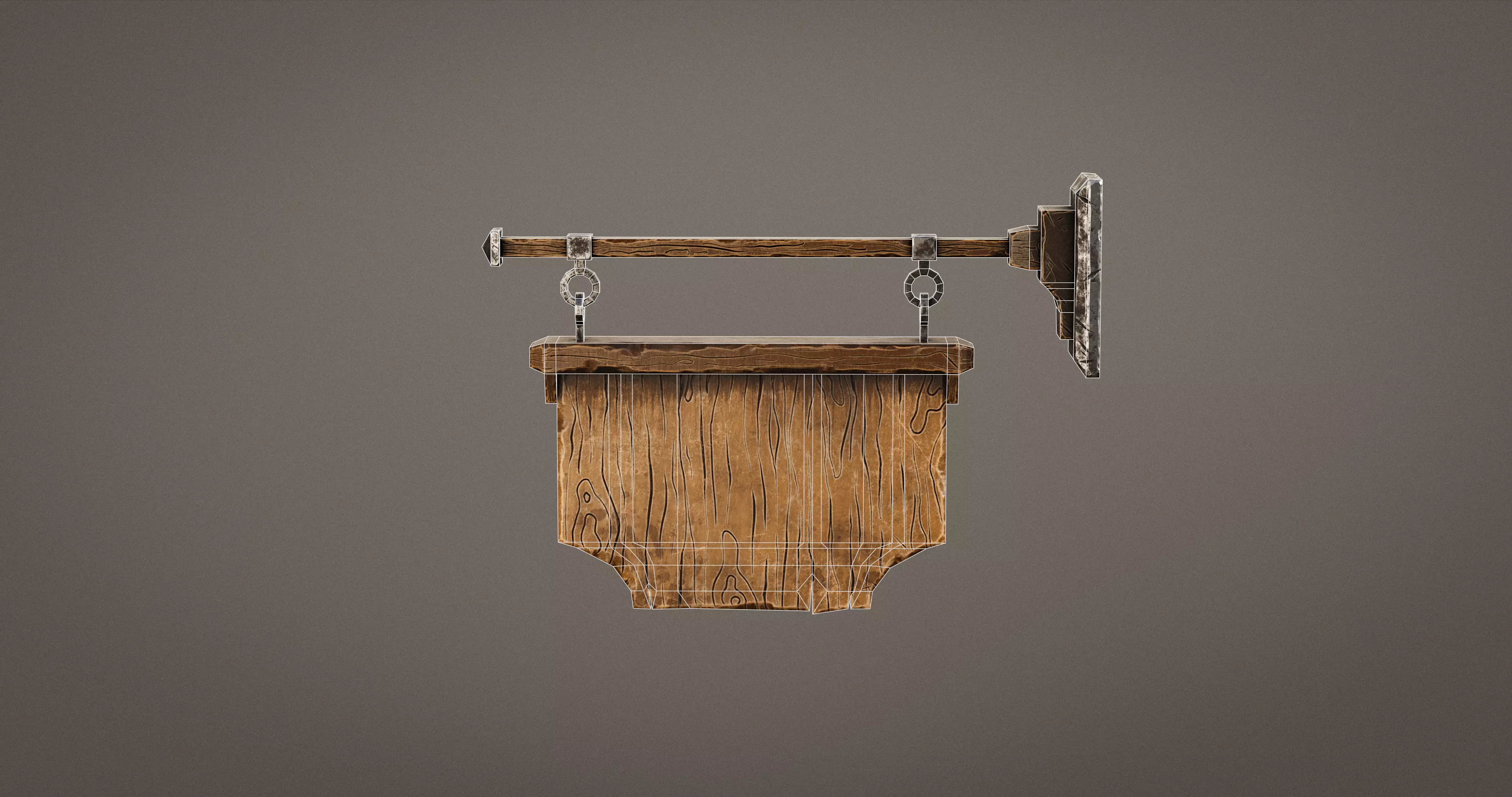 Stylized Medieval Signboards Game Ready Prop Pack 18 PEACES Low-poly 3D model_73