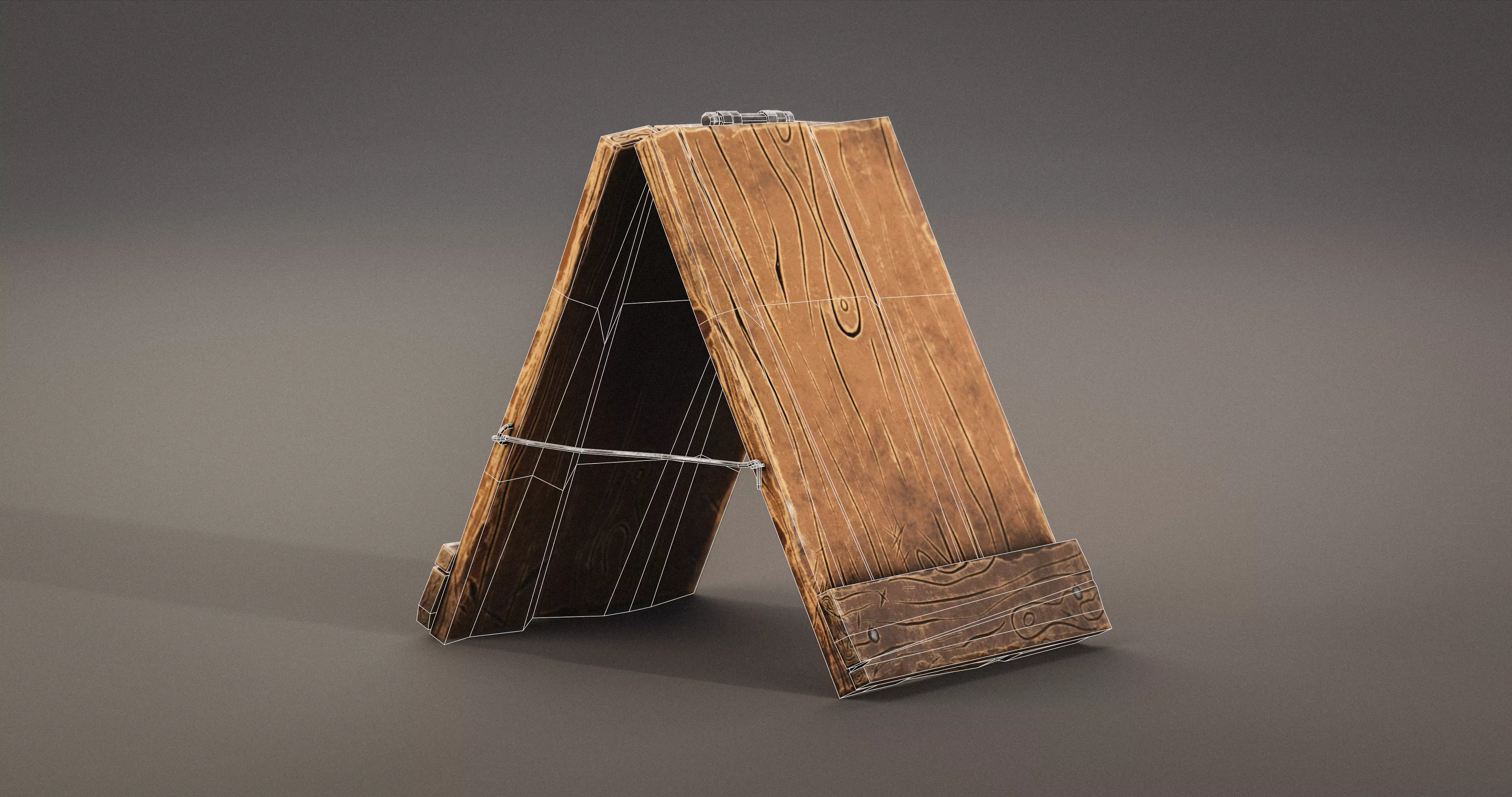 Stylized Medieval Signboards Game Ready Prop Pack 18 PEACES Low-poly 3D model_57