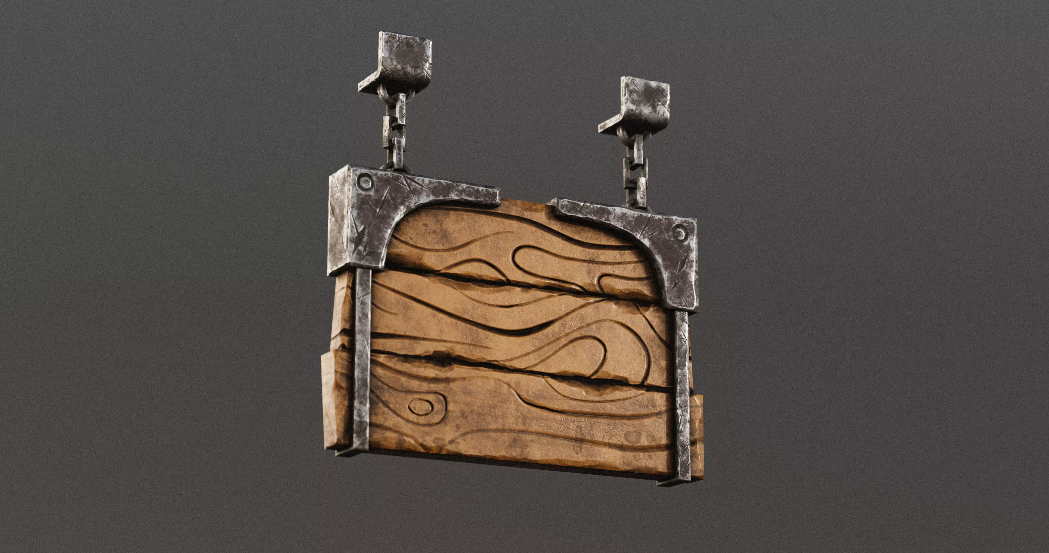 Stylized Medieval Signboards Game Ready Prop Pack 18 PEACES Low-poly 3D model_33