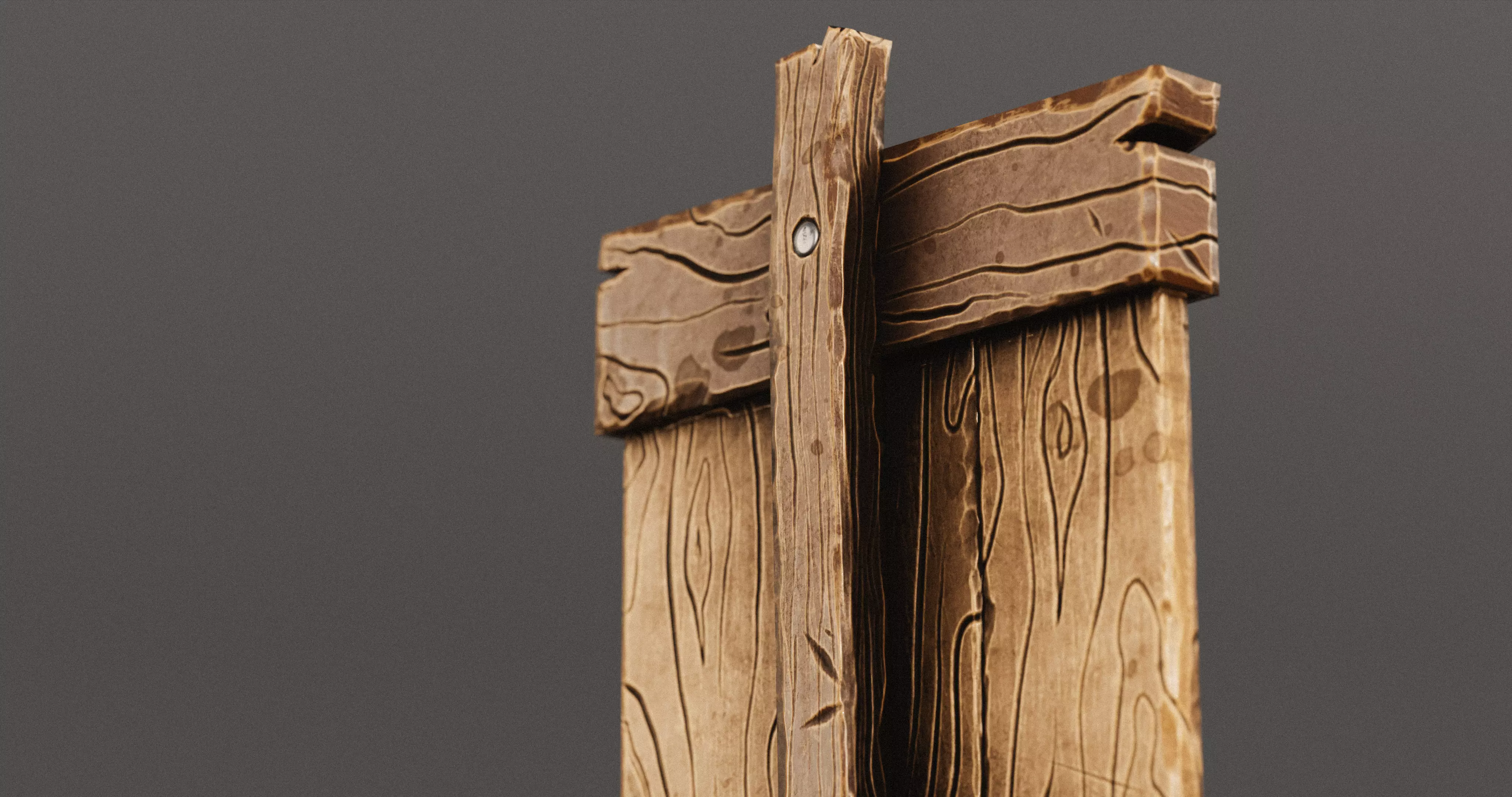 Stylized Medieval Signboards Game Ready Prop Pack 18 PEACES Low-poly 3D model_38