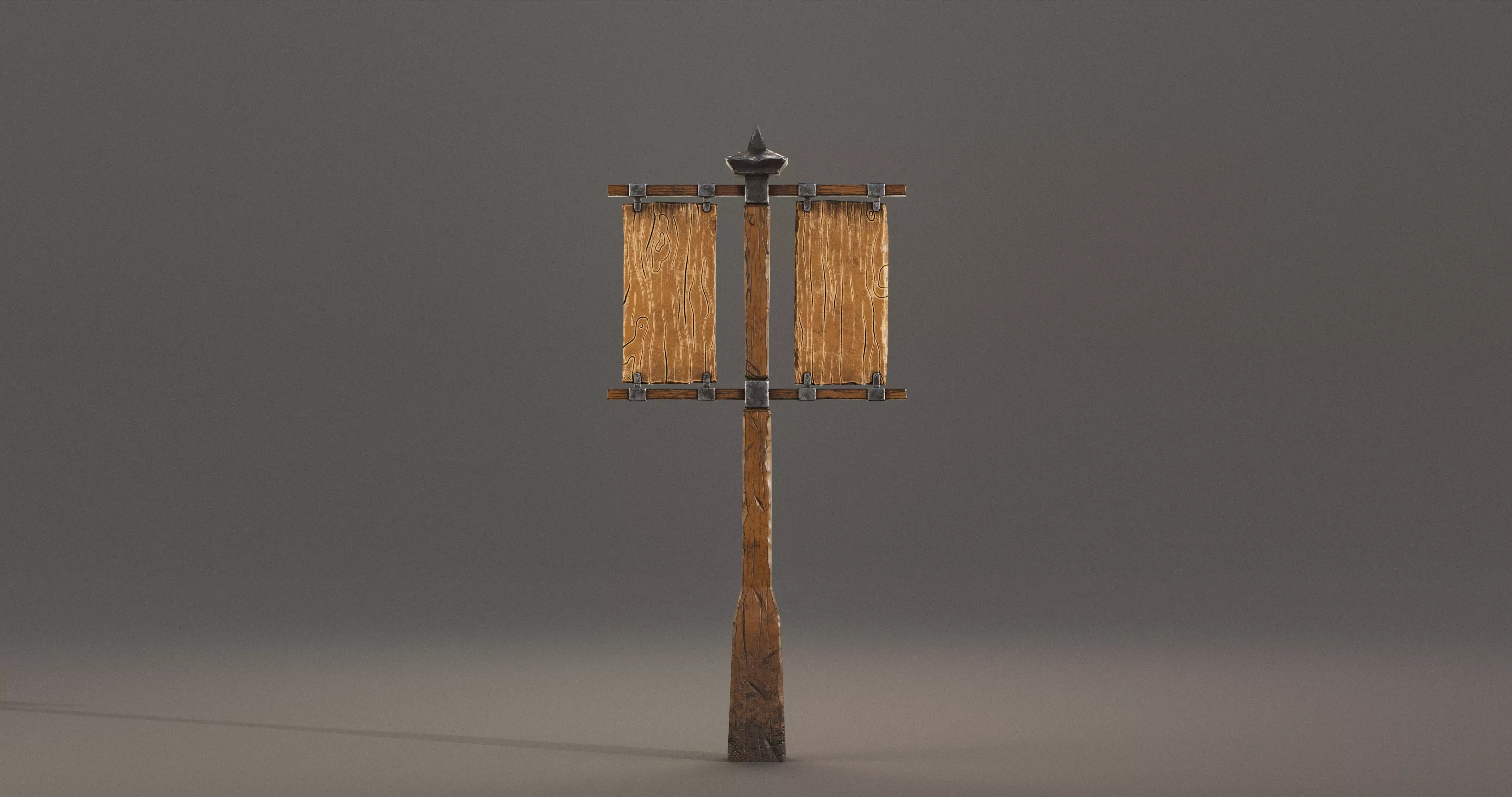 Stylized Medieval Signboards Game Ready Prop Pack 18 PEACES Low-poly 3D model_62