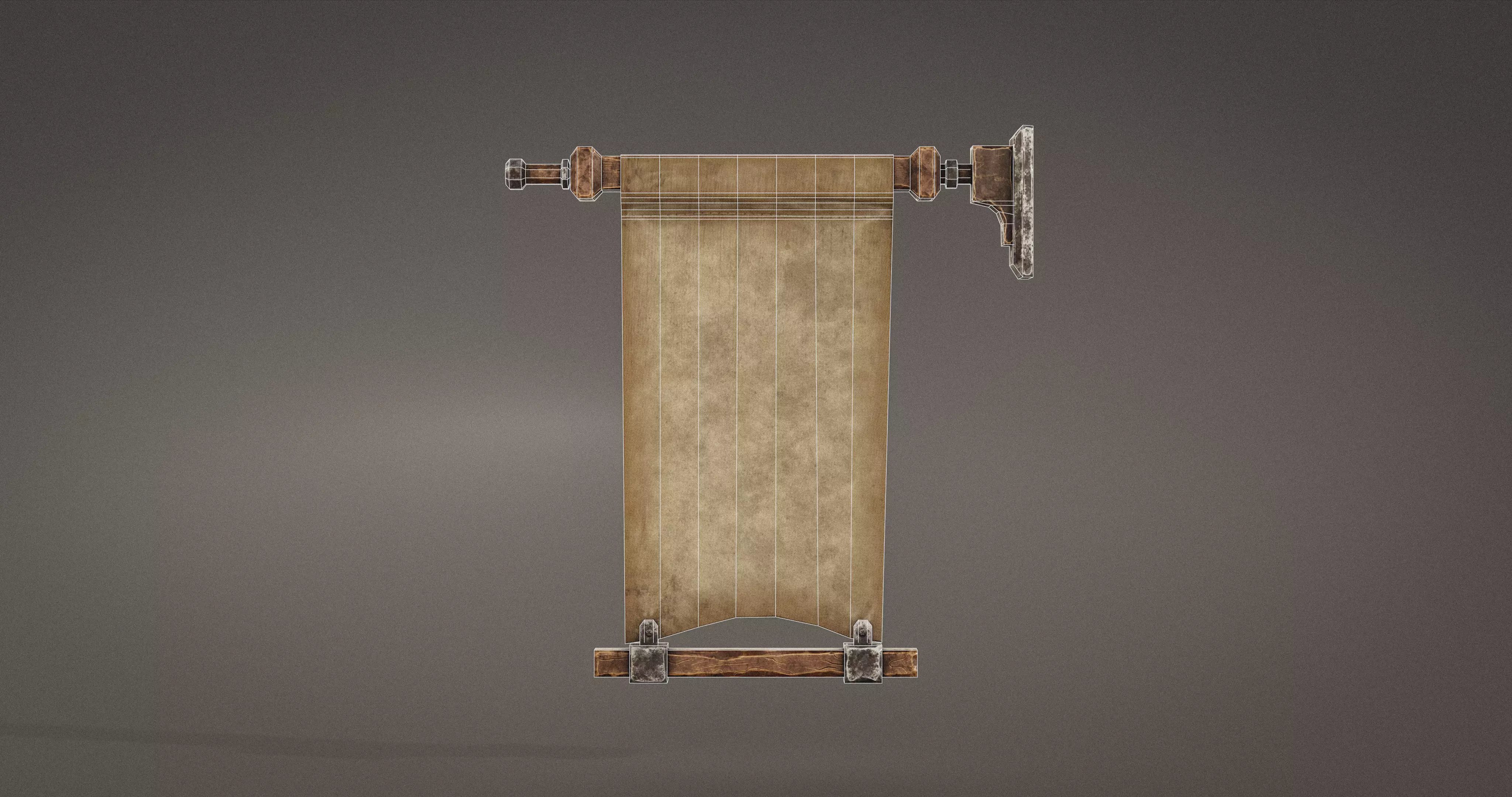 Stylized Medieval Signboards Game Ready Prop Pack 18 PEACES Low-poly 3D model_86